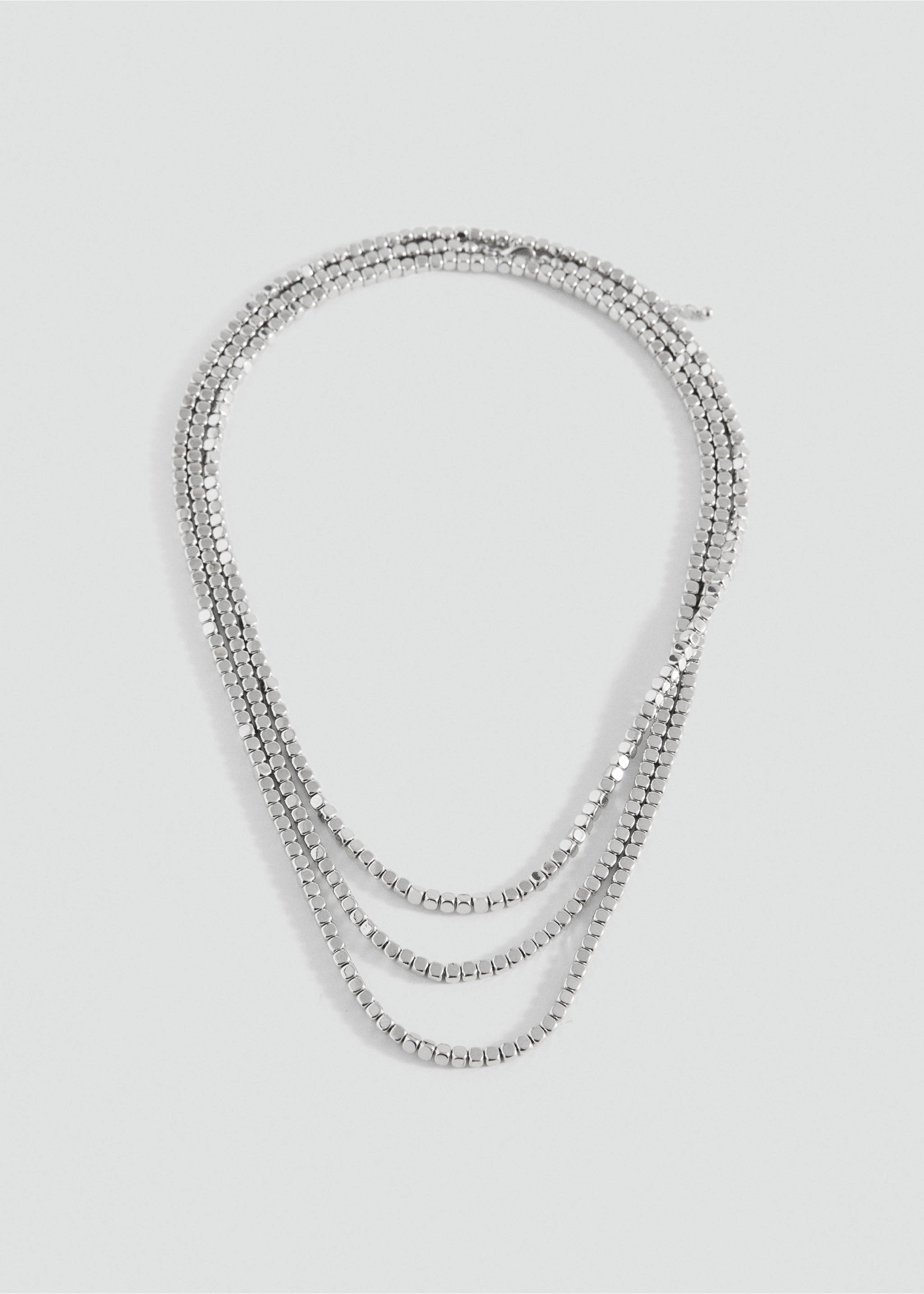 Colier multiplu mărgele - Artikel utan modell, Silverfärgad. Ref: 17003818-00.