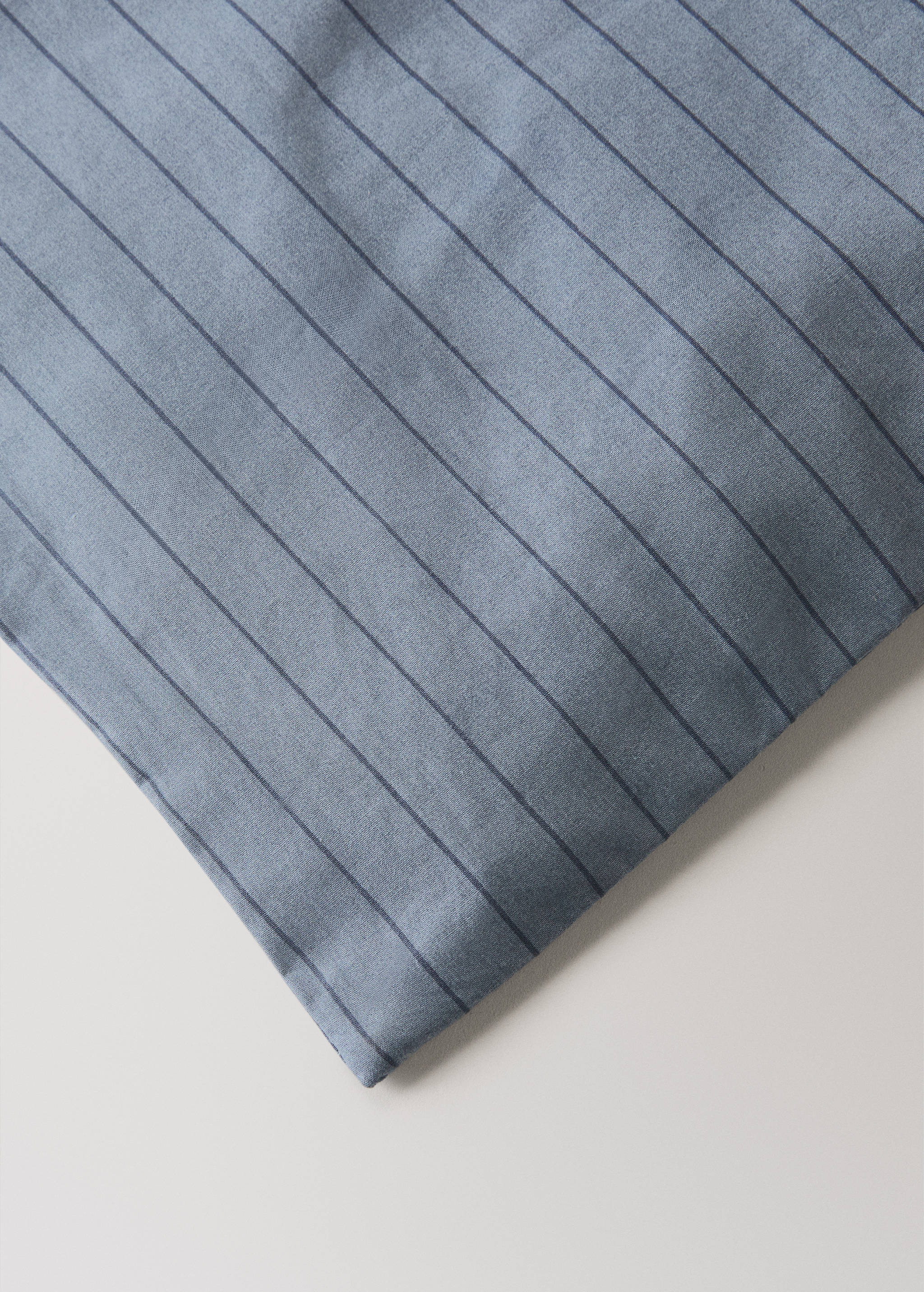Housse de couette percale de coton rayures réversible lit 180/200 cm - Détail de l'article 3