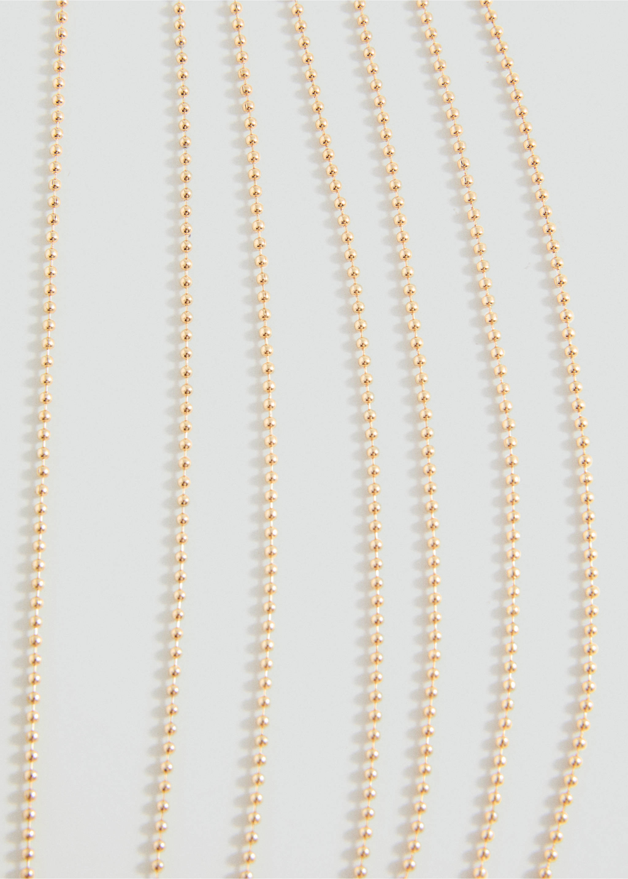 Multi-chain collar - Medium plane, Gold. Ref: 17003831-00.