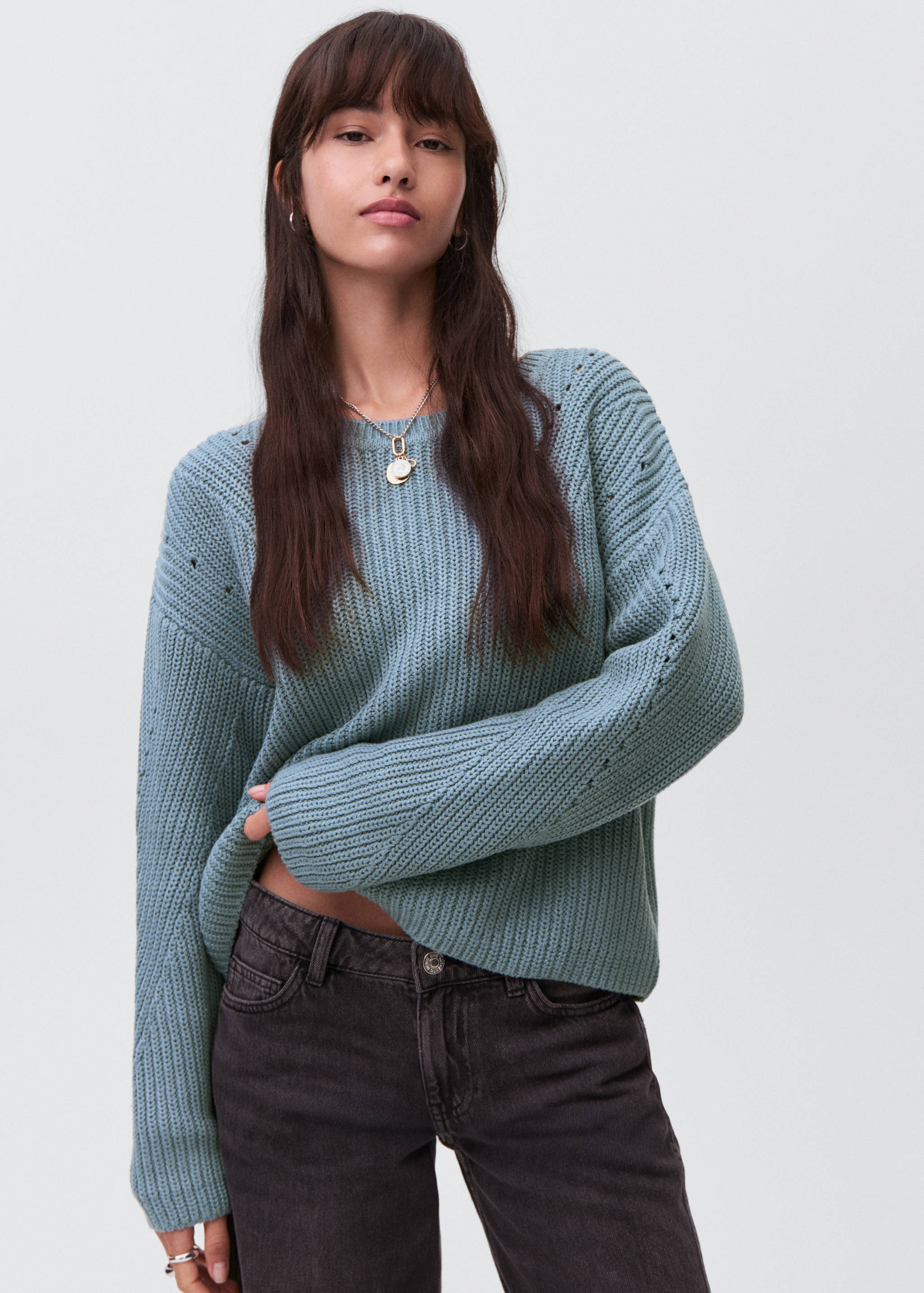 Oversize knit sweater - Medium plane