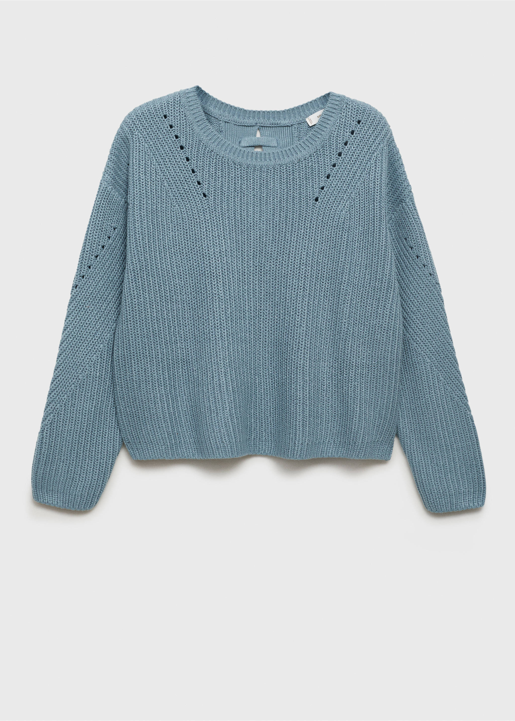 Oversize knit sweater - Article without model, Petrol Blue. Ref: 17004085-00.