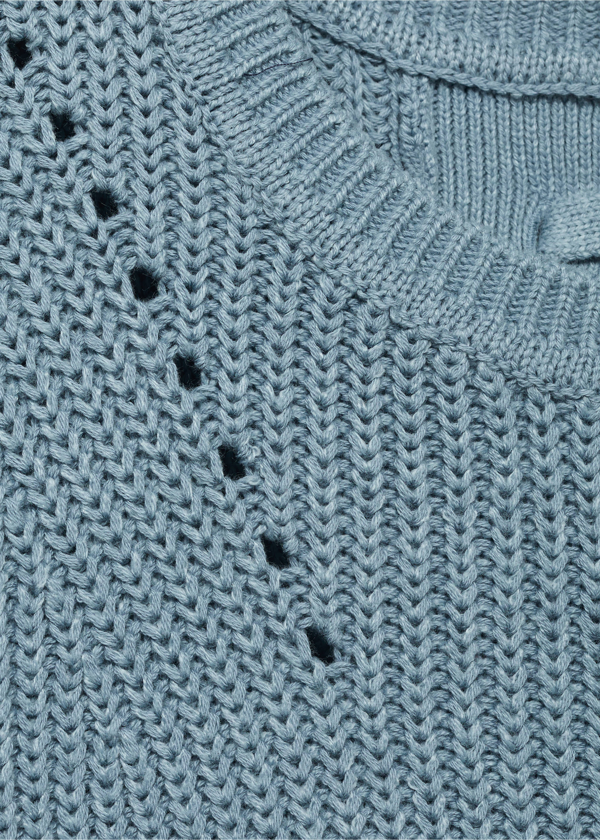 Oversize knit sweater - Details of the article 0, Petrol Blue. Ref: 17004085-00.