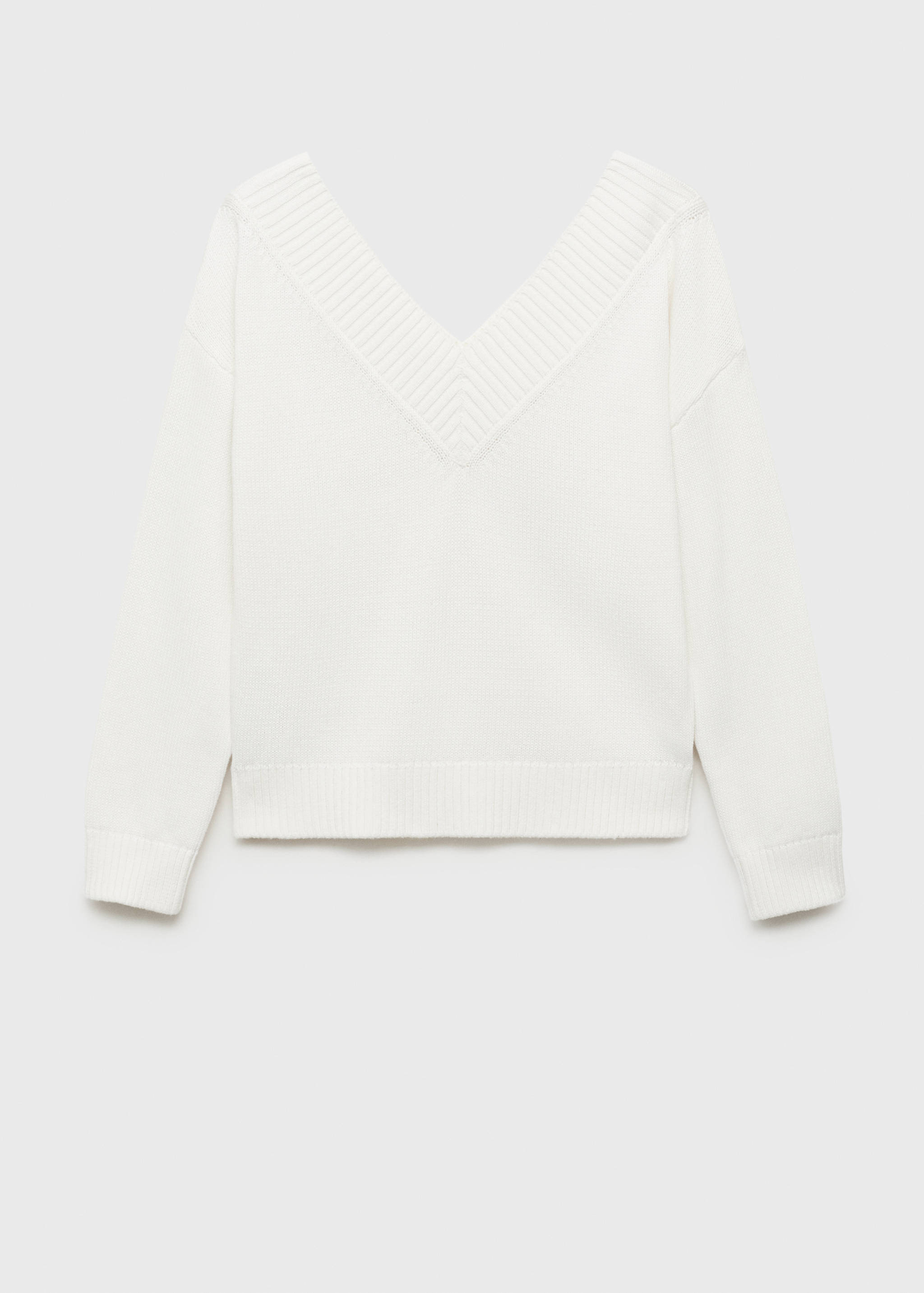 Pull-over maille col en V - Article sans modèle