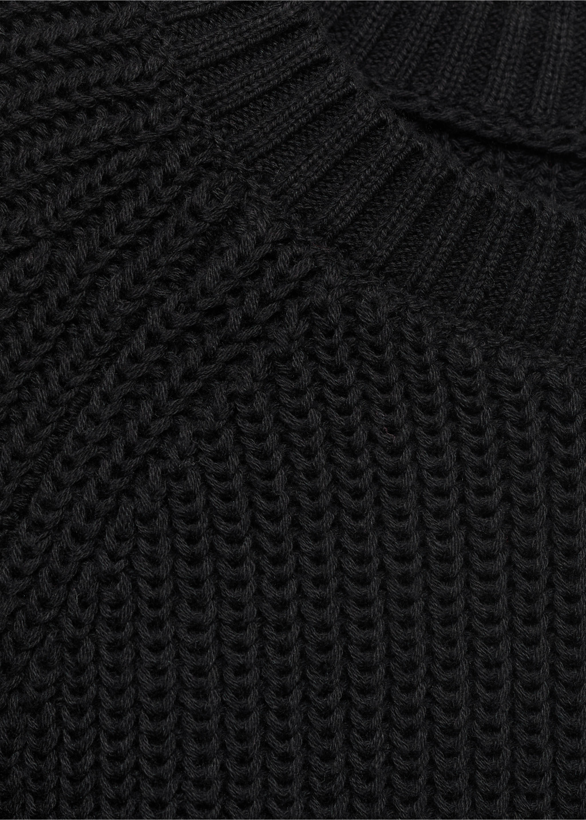 Pull-over maille ouvertures - Détail de l'article 8, Noir. Ref: 17004087-00.