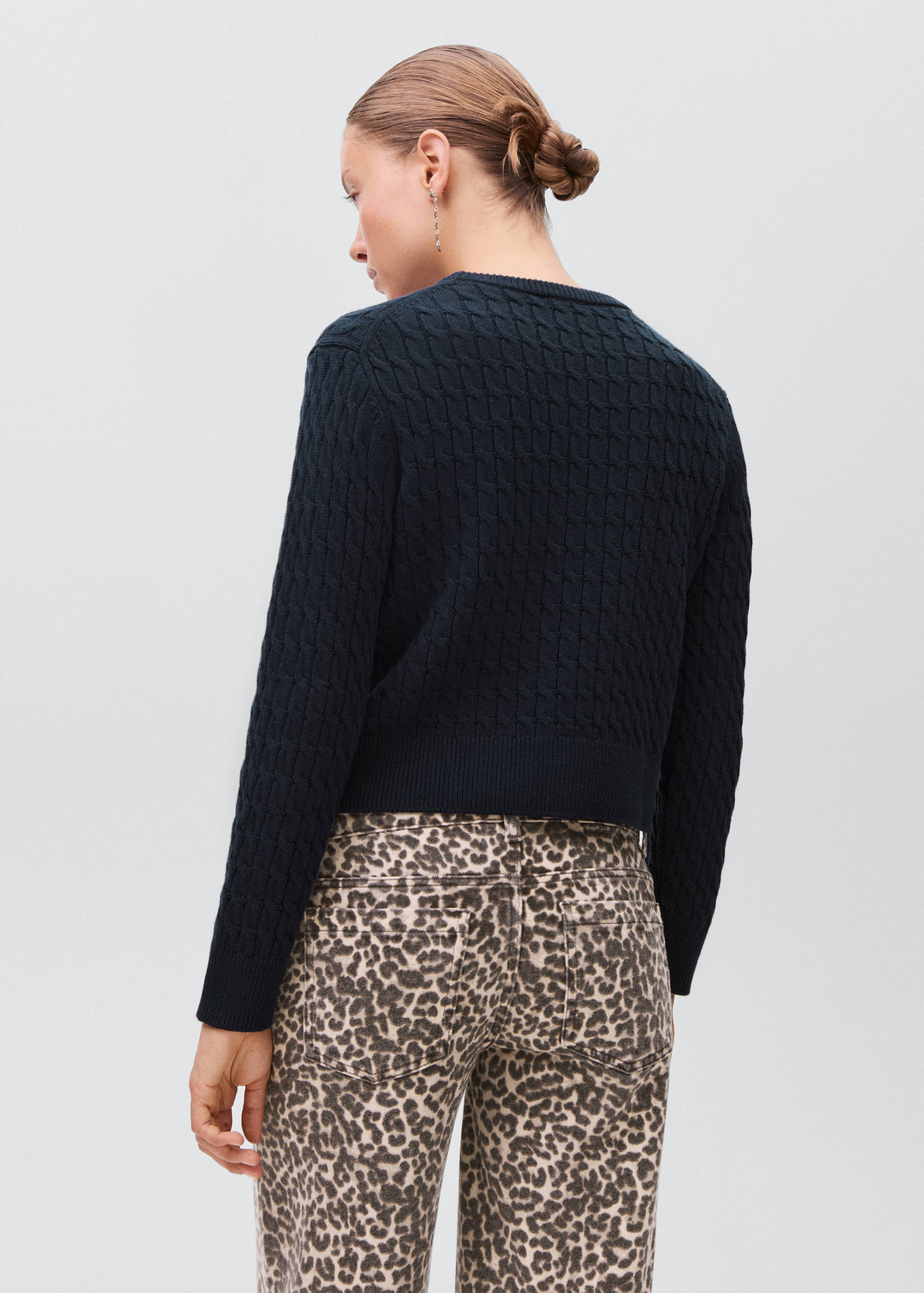 Pull-over maille tressée - Verso de l’article