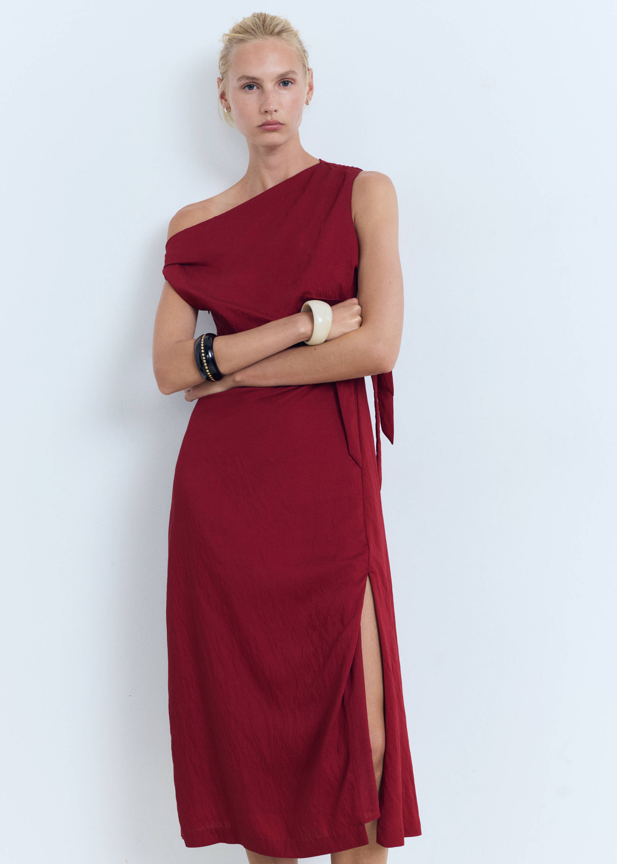 Asymmetrical knotted dress - Medium plane