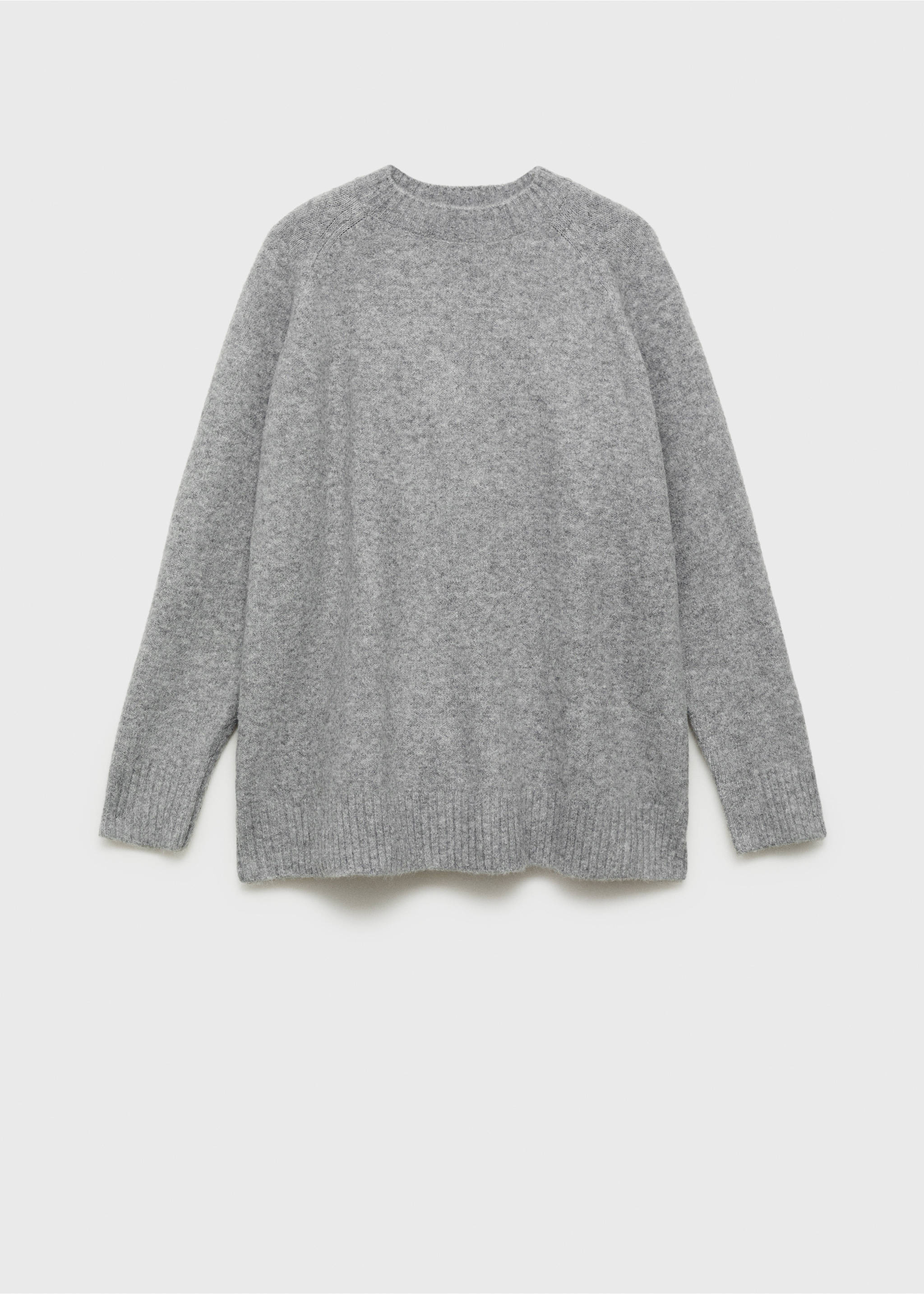 Pullover mit Rundhalsausschnitt und Strickdesign - Artikel ohne Model, Grau. Ref: 17004104-00.