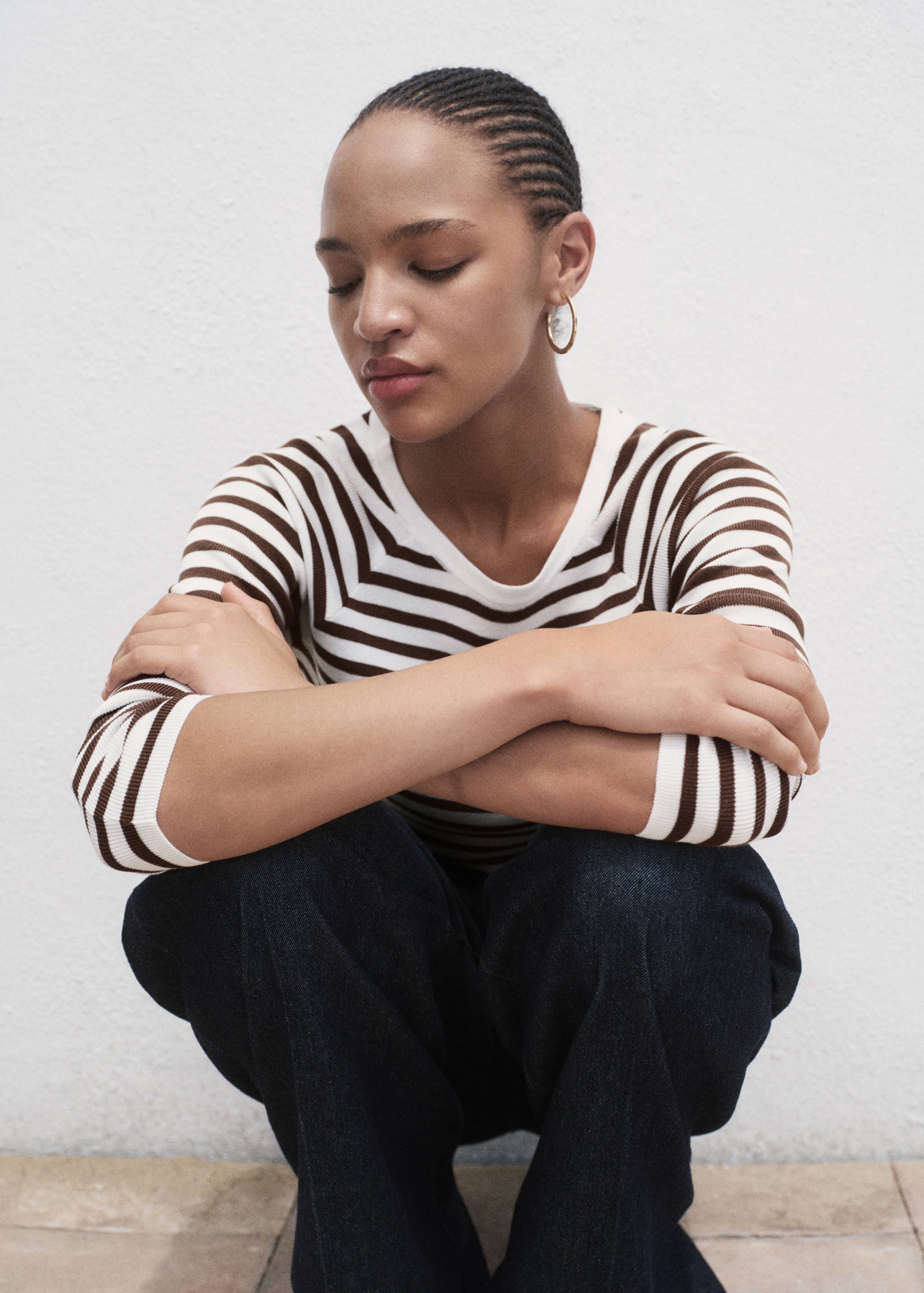 Long-sleeved fine-knit sweater - Details of the article 2