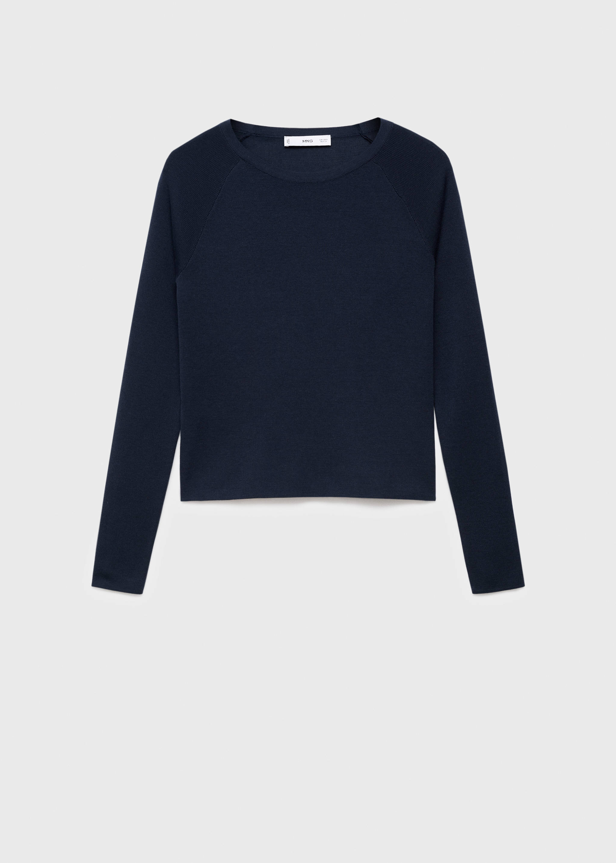 Long-sleeved fine-knit sweater - Article without model