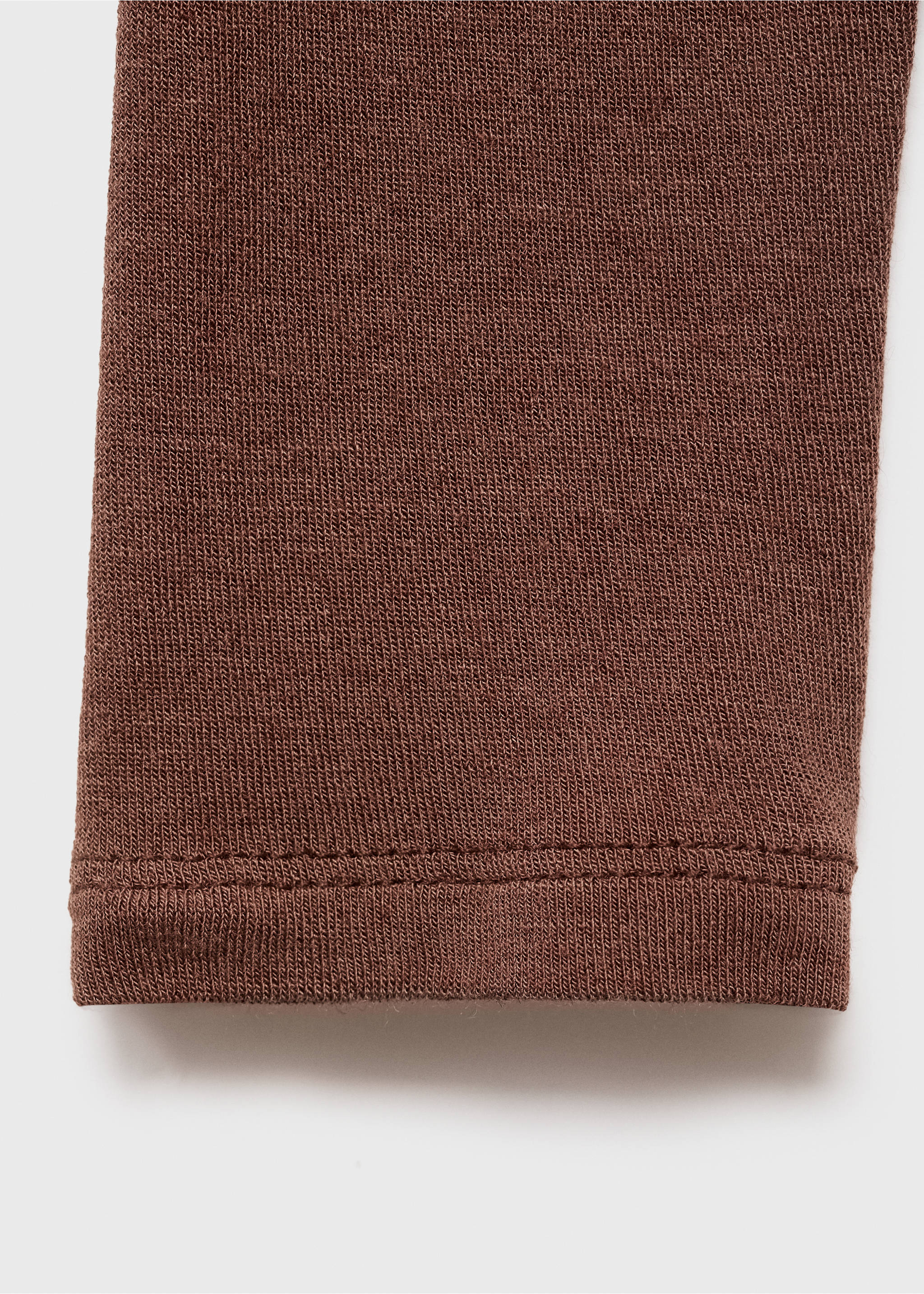 Cashmere pyjama t-shirt - Details of the article 0, Brown. Ref: 17004107-00.