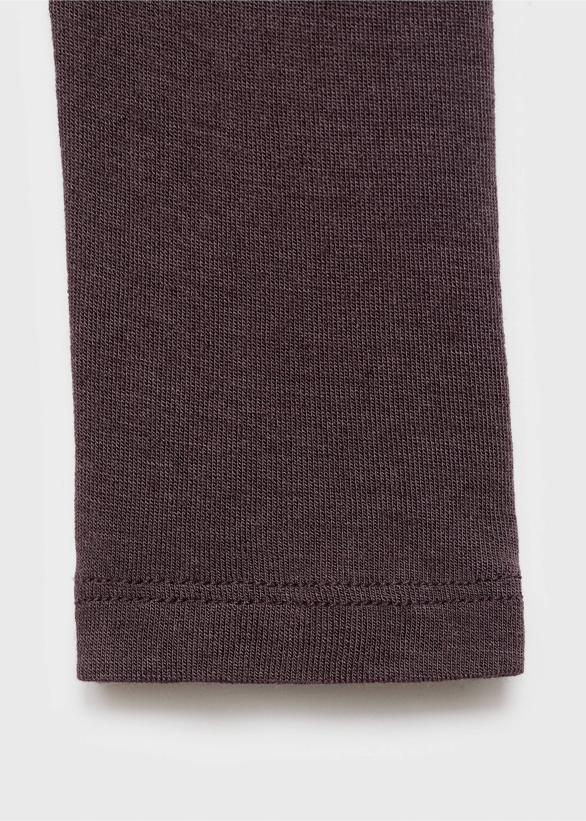 Cashmere pyjama t-shirt - Details of the article 0, Cognac. Ref: 17004107-00.