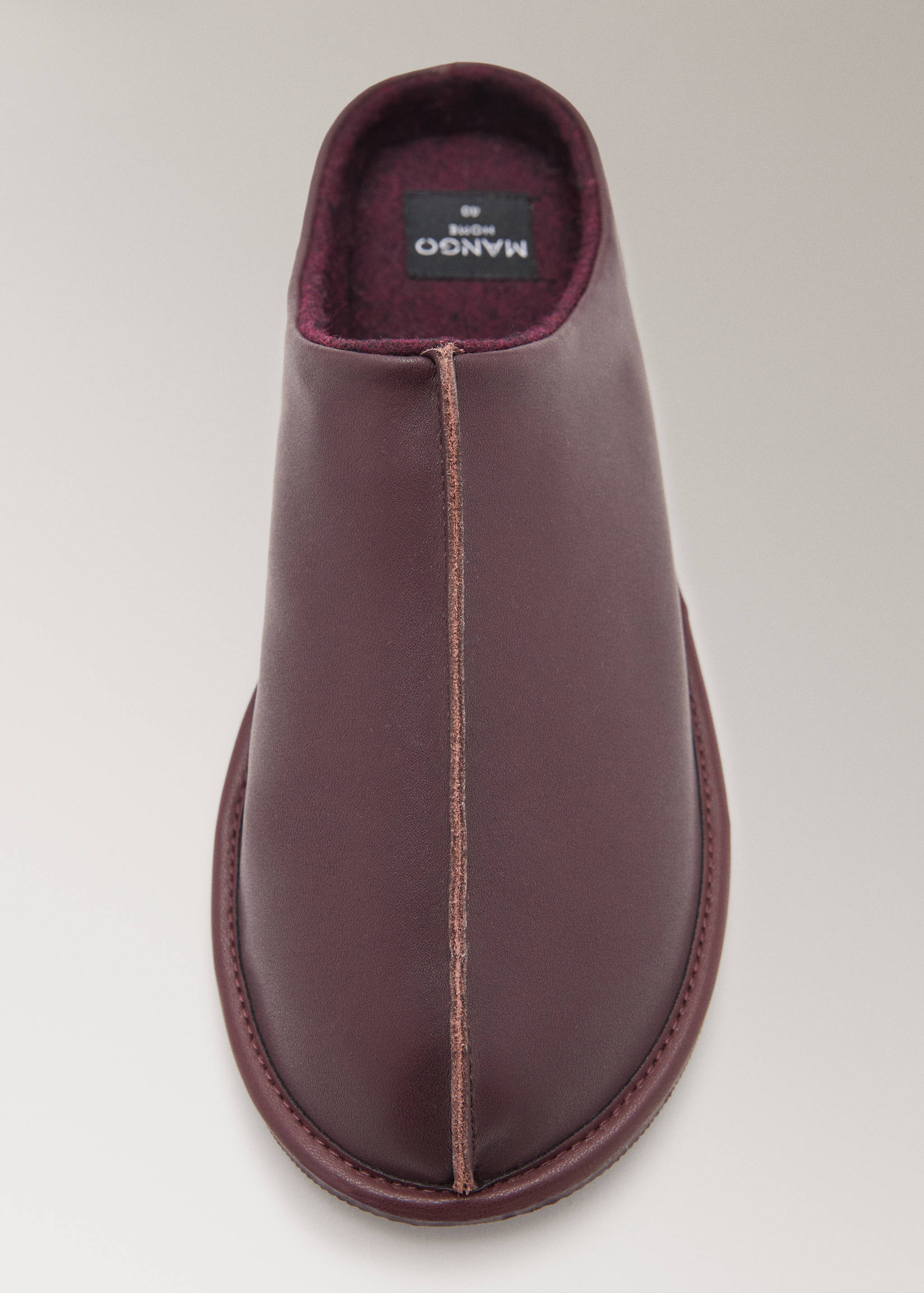 Leather clogs with stitching detail - Details of the article 2