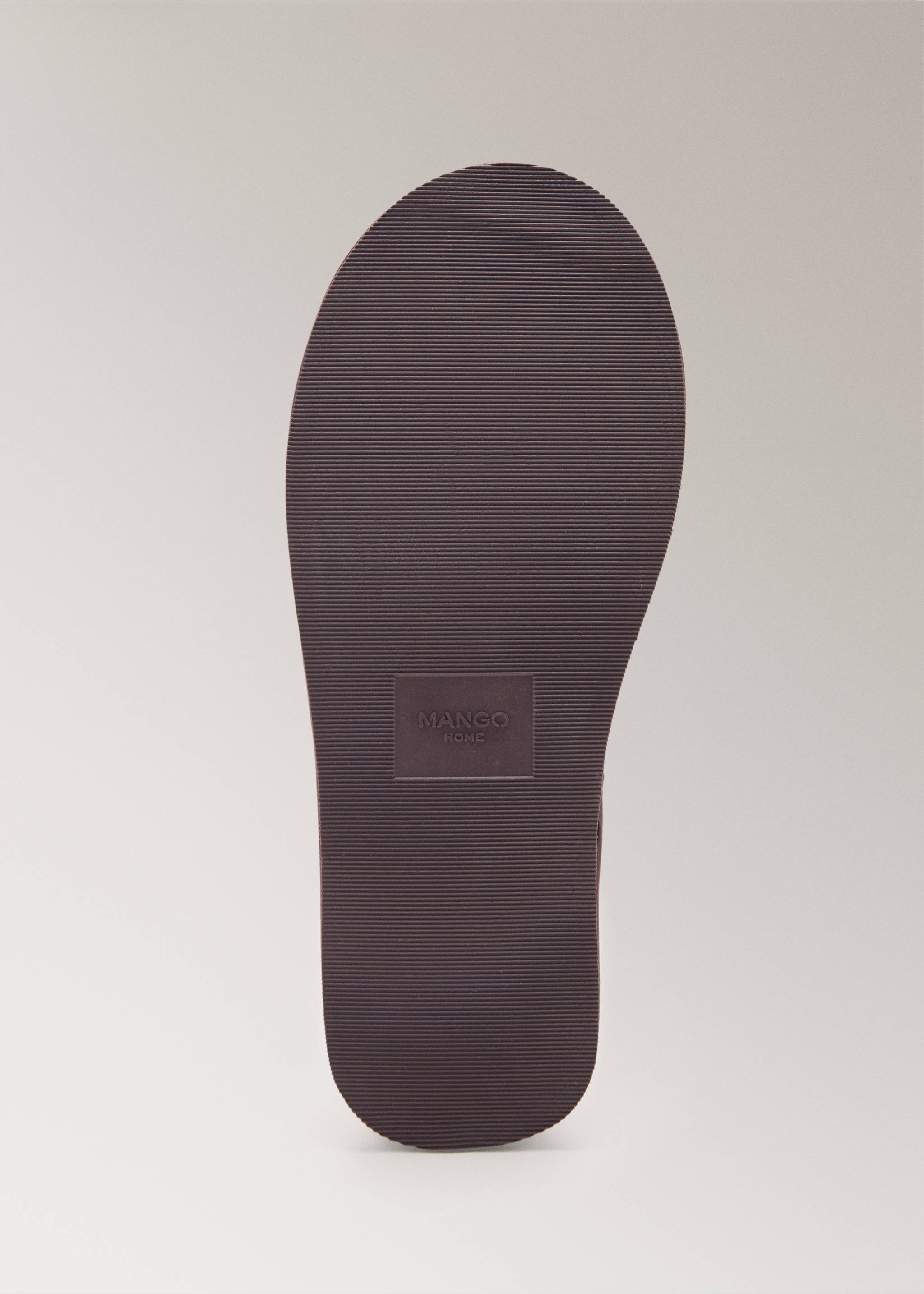 Leather clogs with stitching detail - Details of the article 3, Blackberry. Ref: 17004108-00.