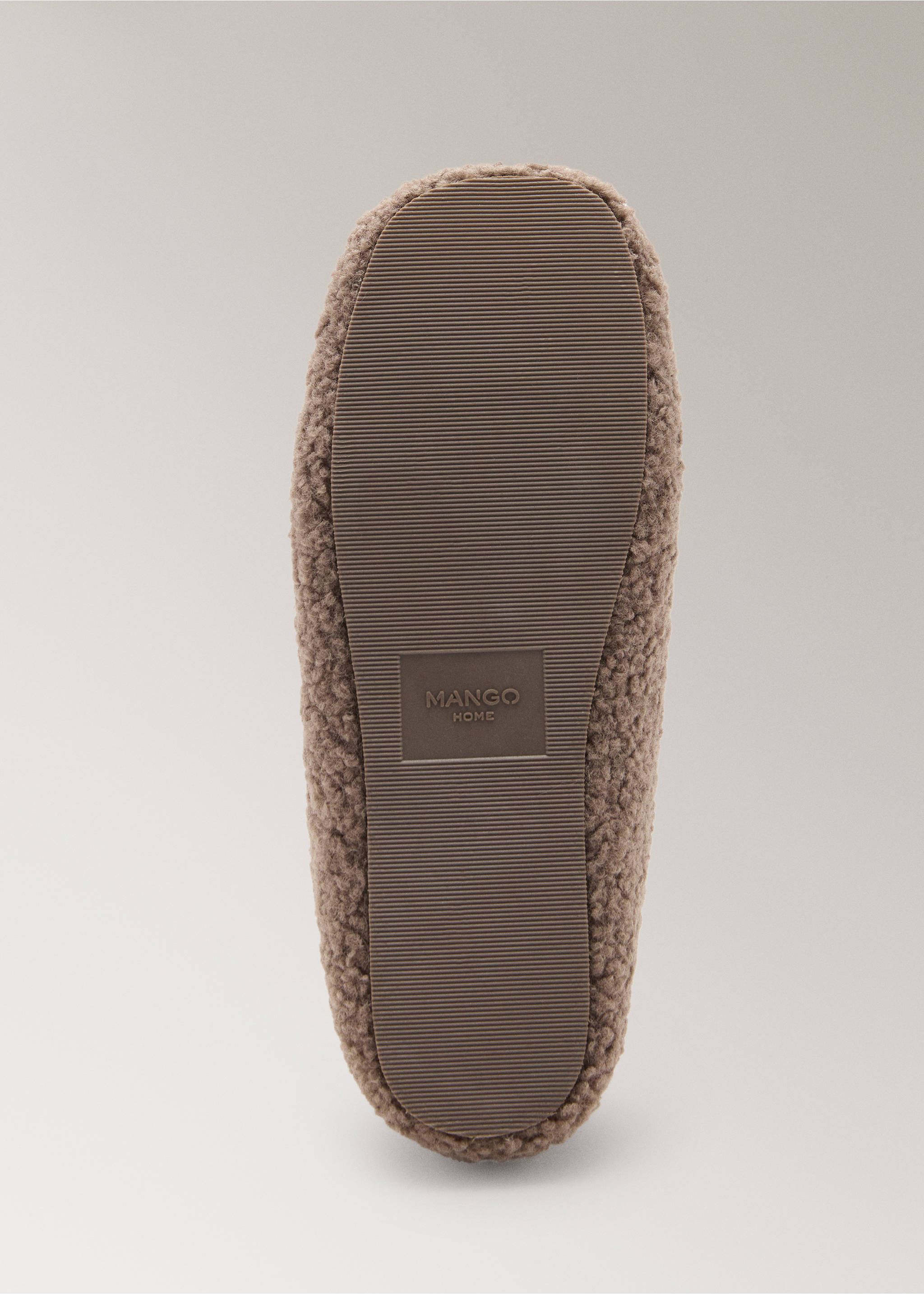 Sheepskin ballet flats - Details of the article 3, Brown. Ref: 17004115-00.