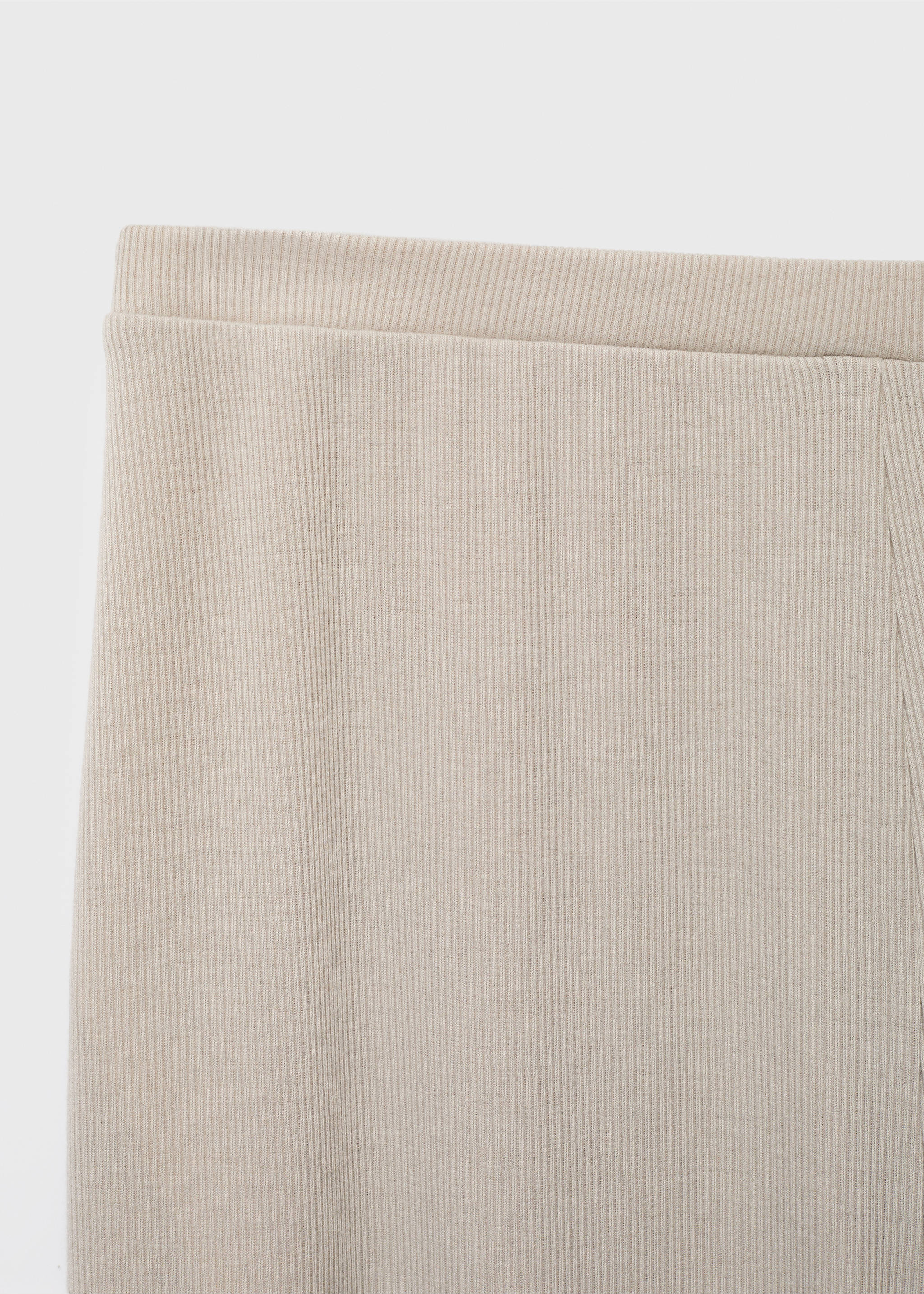Ribbed-knit pyjama trousers - Details of the article 0, Light/Pastel Grey. Ref: 17004116-00.