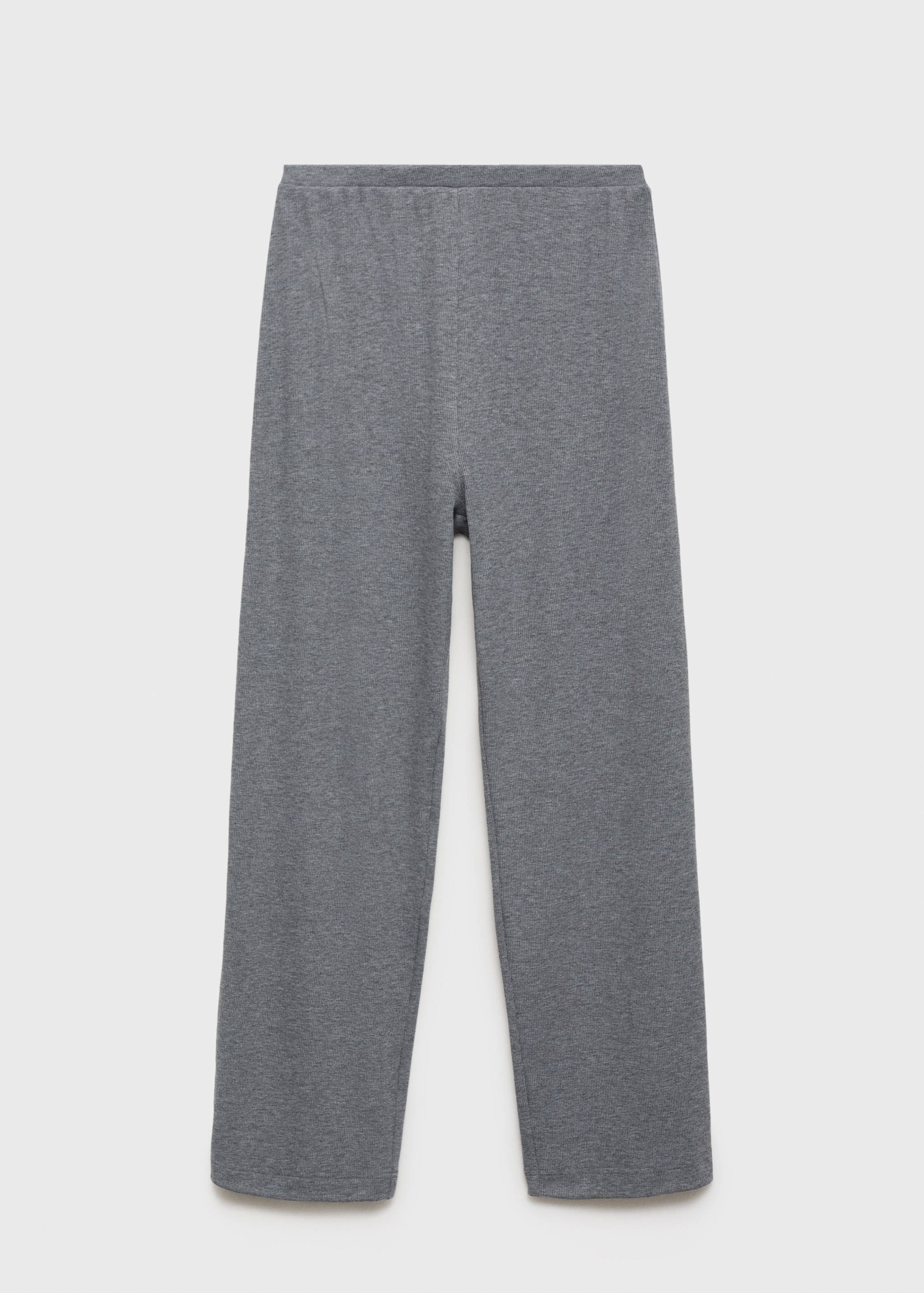 Ribbed-knit pyjama trousers - Article without model