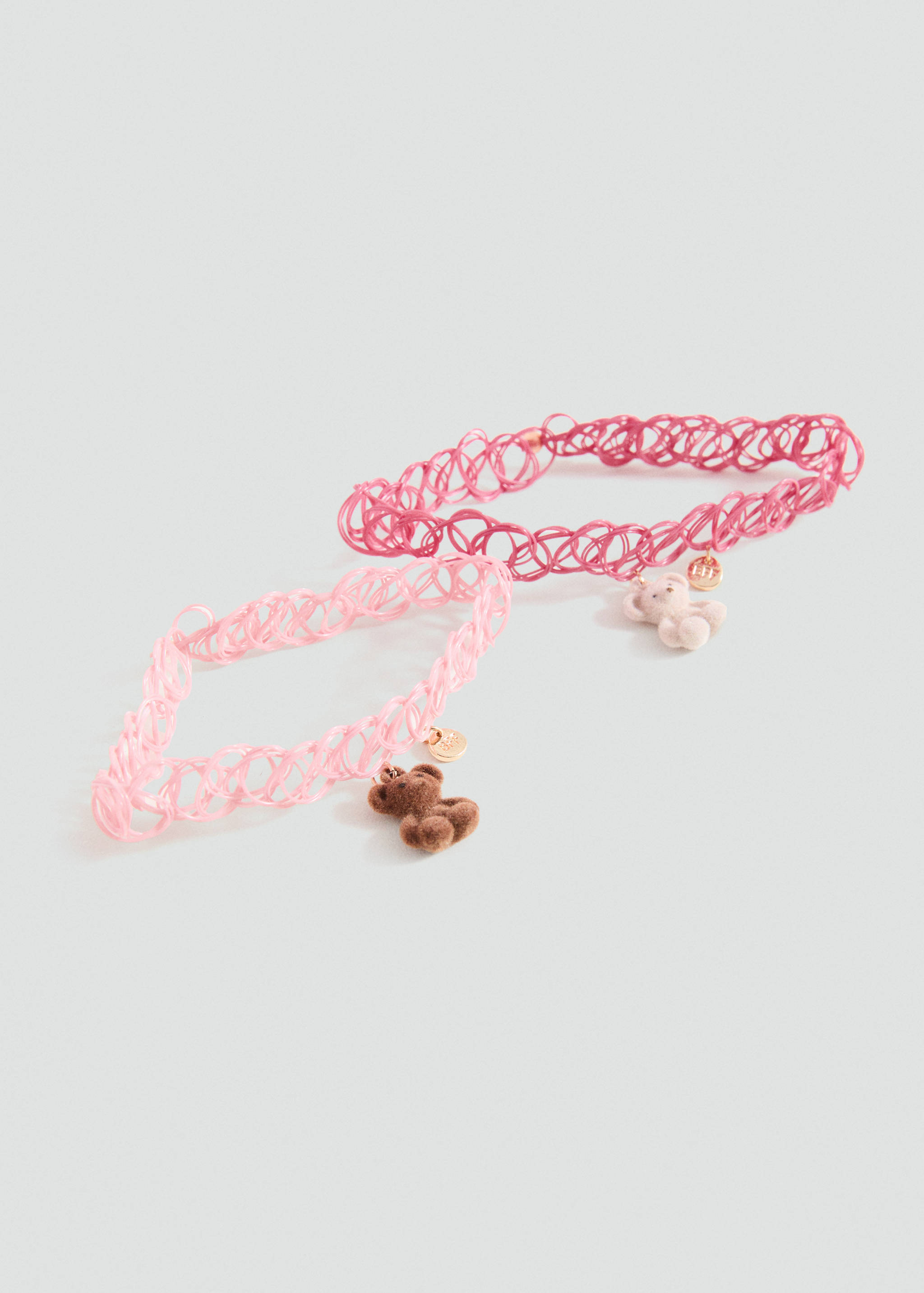 Perlenverzierte Choker-Kette - Mittlere Ansicht