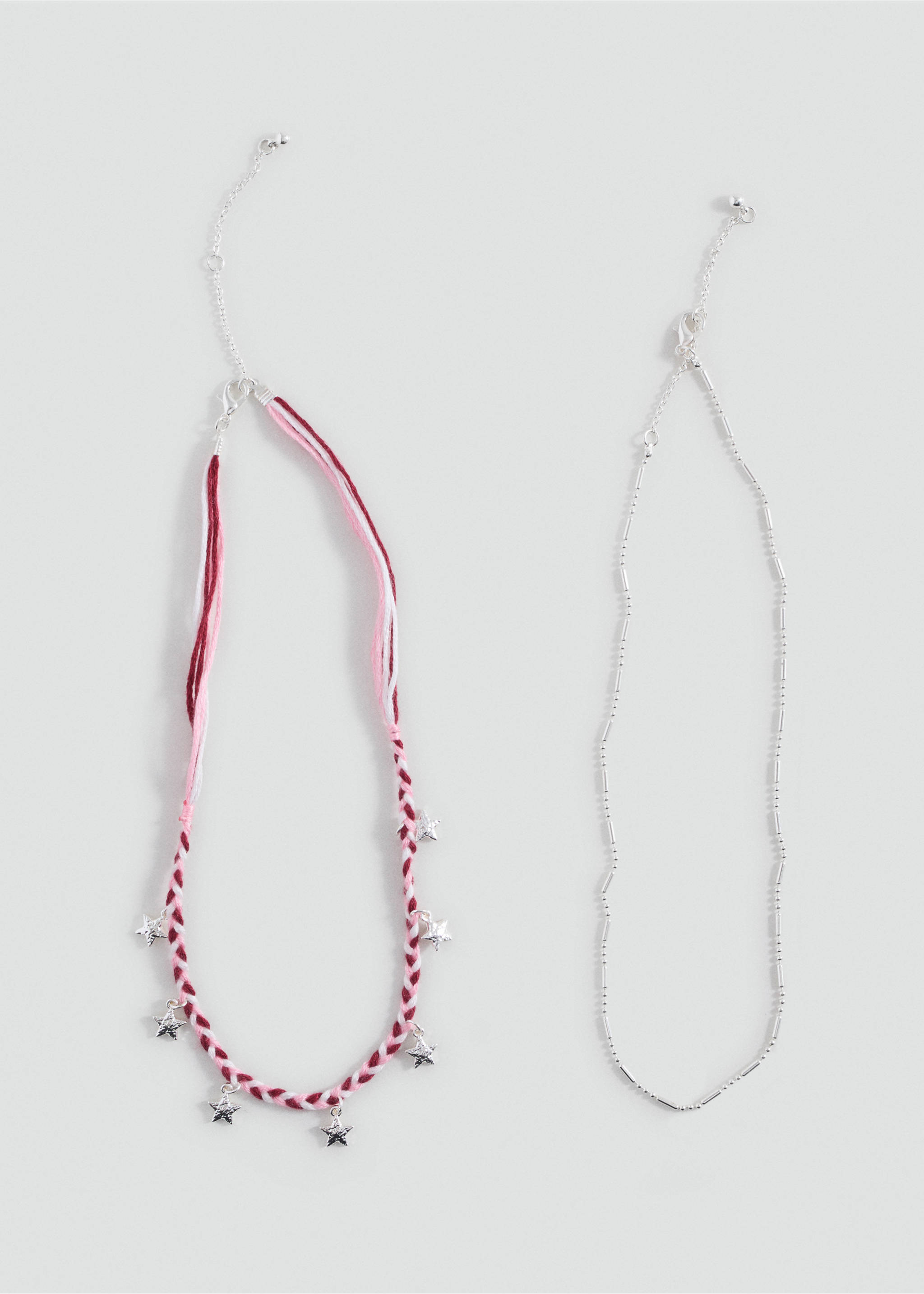 2 pack of necklaces - Details of the article 1, Silver. Ref: 17004126-00.