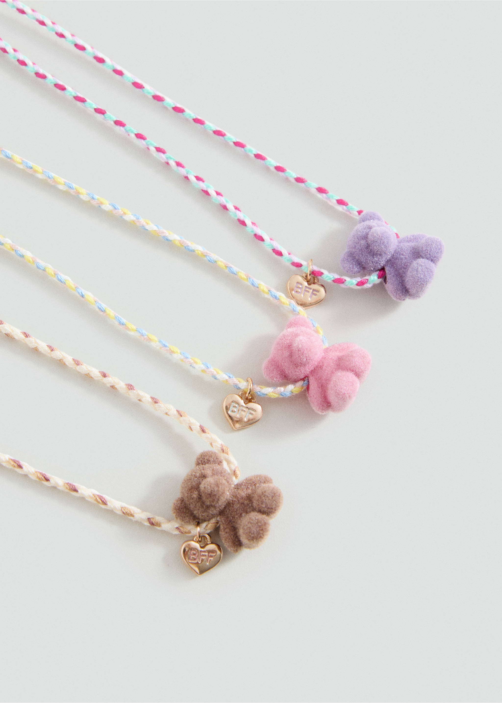 Pack 3 collares - Plano medio, Rosa. Ref: 17004127-00.