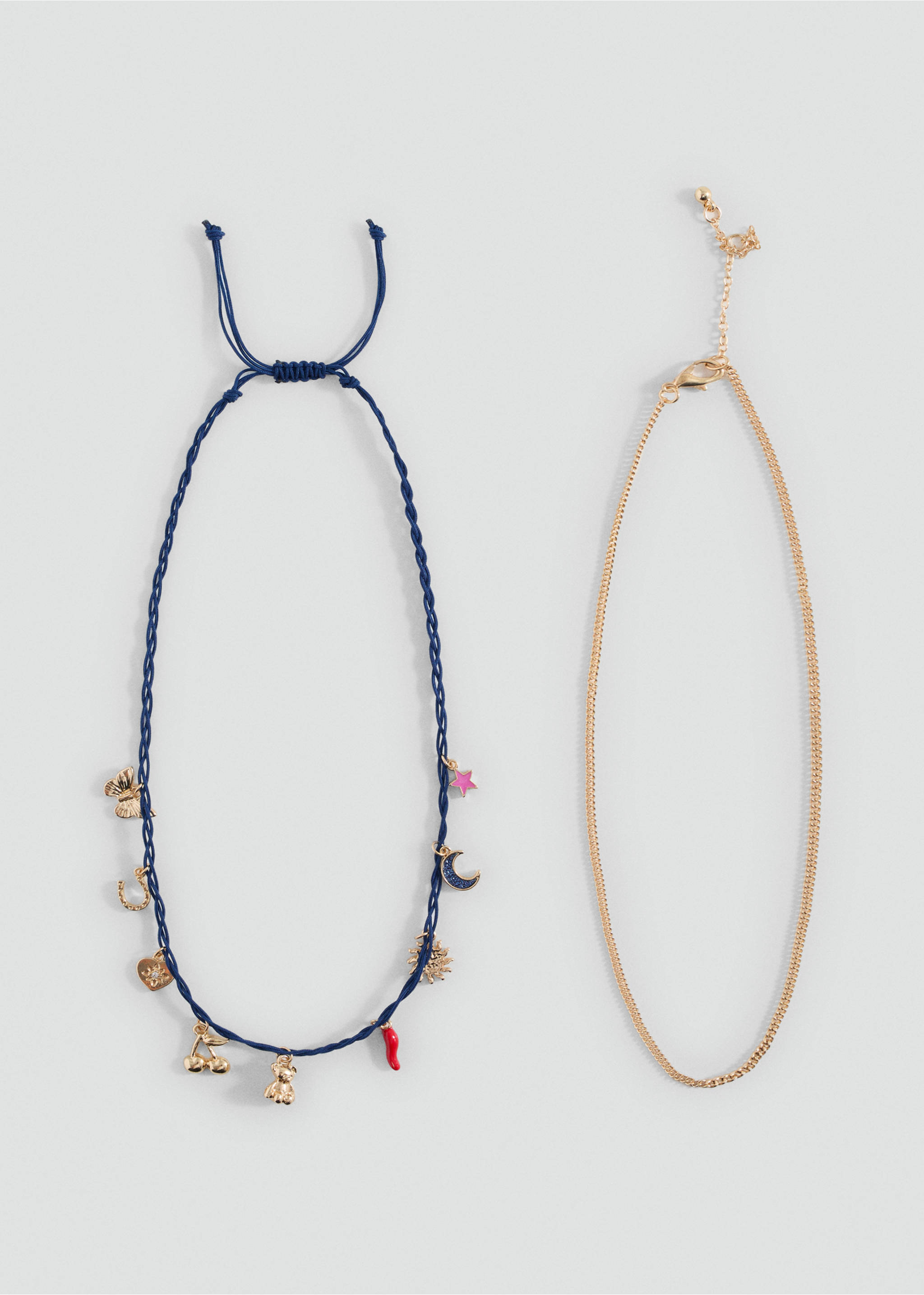 2 pack of necklaces - Medium plane, Gold. Ref: 17004129-00.