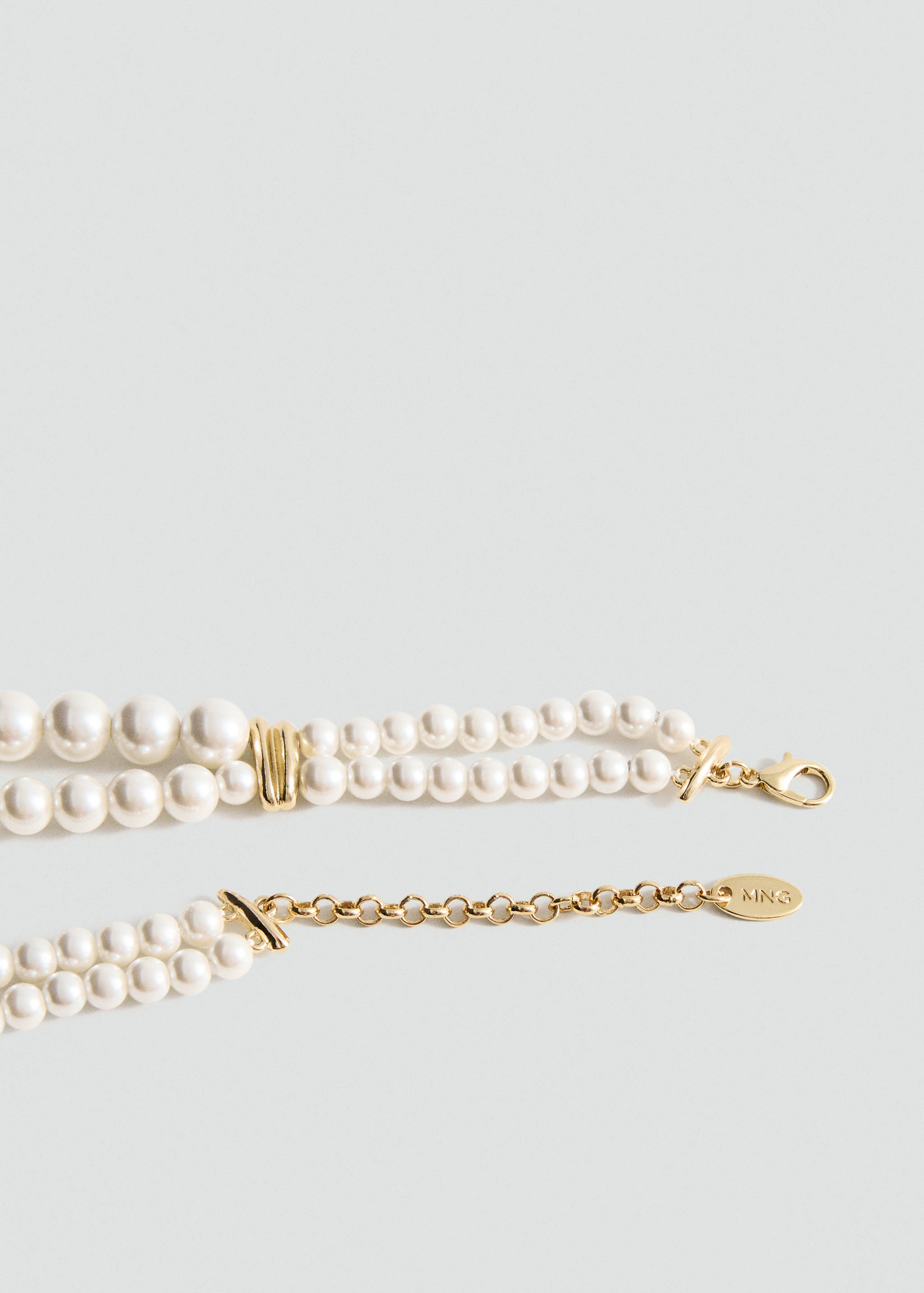 Gecombineerde choker met parels en kristallen - Detail van het artikel 1