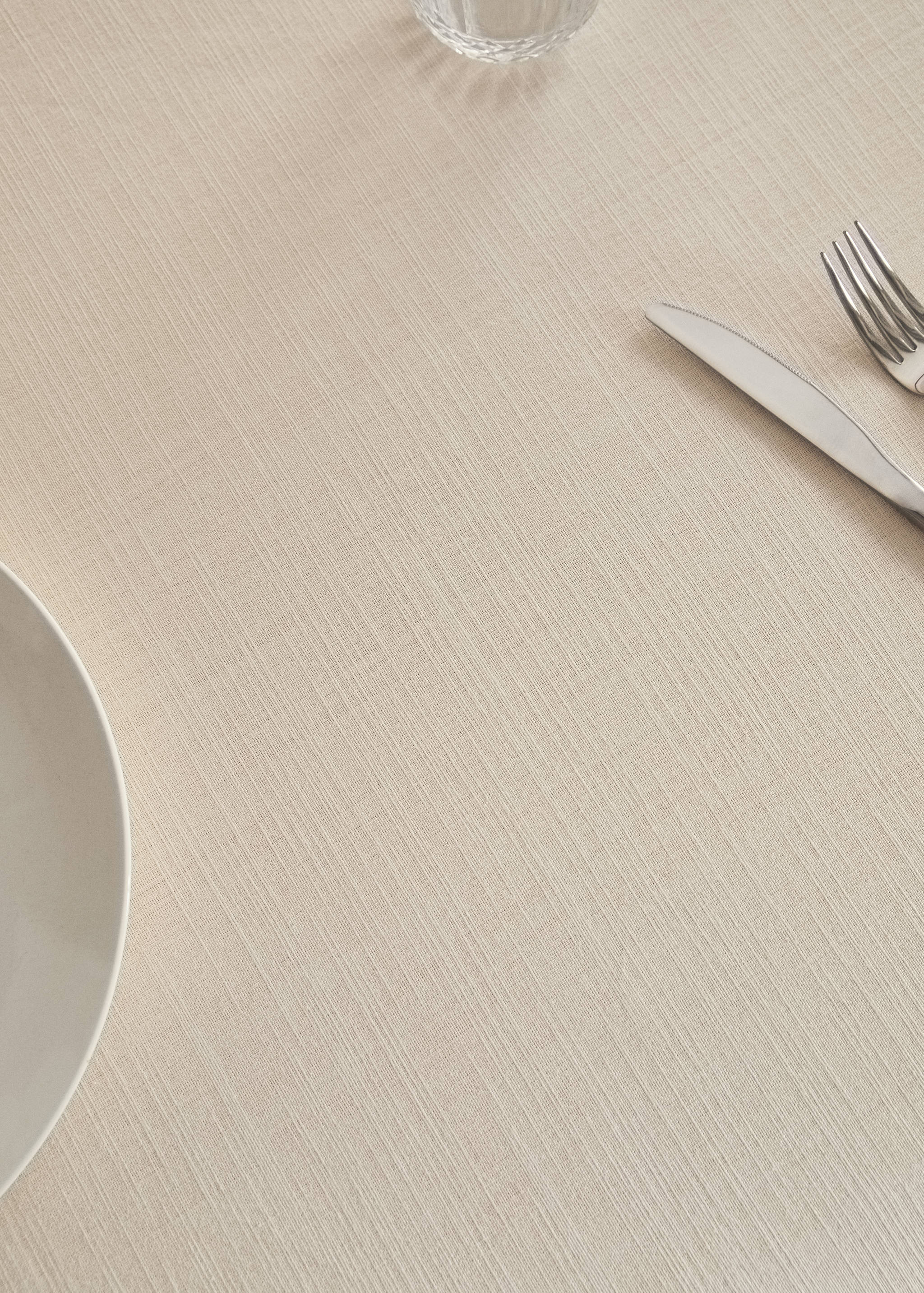 Cotton vanilla tablecloth for 2 to 4 diners - Details of the article 7