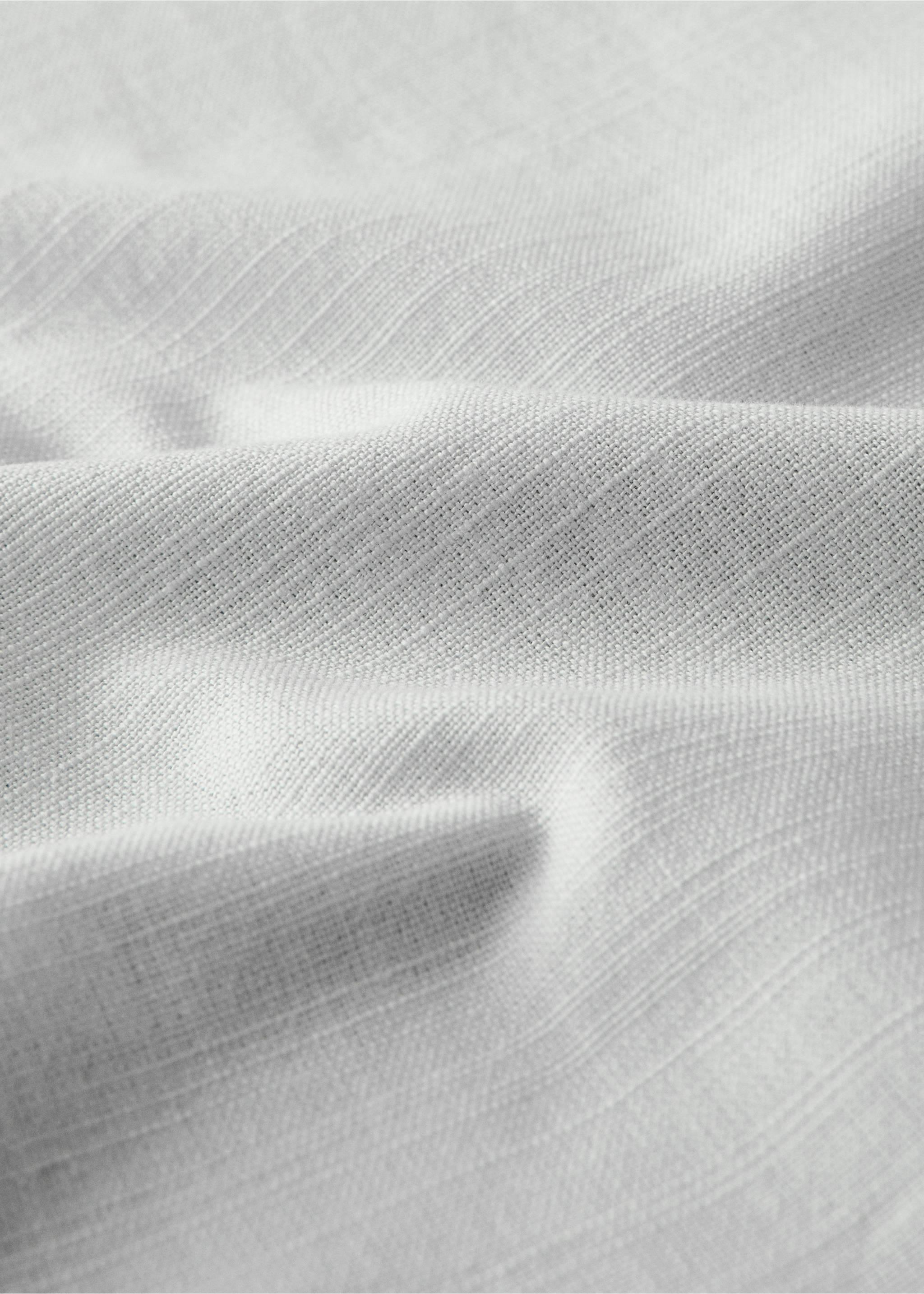 Cotton vanilla tablecloth for 2 to 4 diners - Details of the article 2, Grey. Ref: 17004147-00.