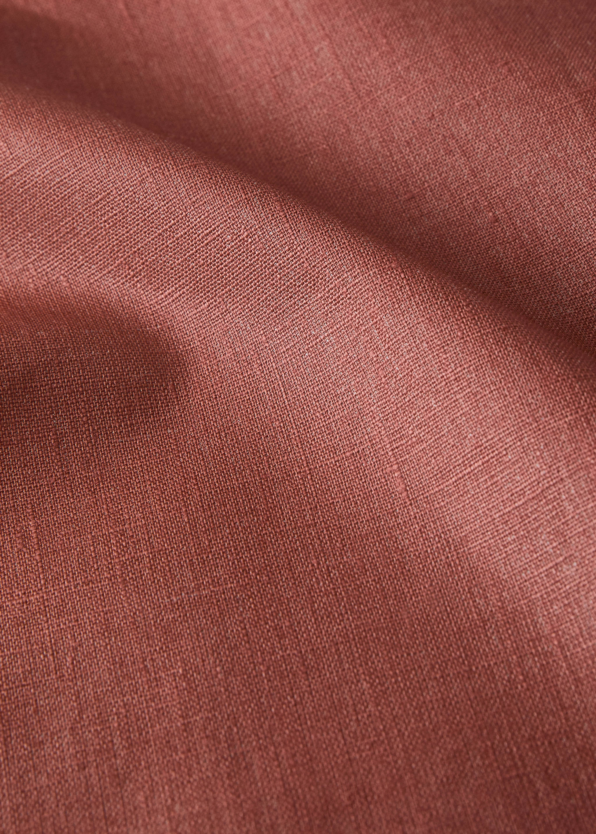 Nappe 100 %lin enduit overlock contraste pour 6 à 8 convives - Détail de l'article 2