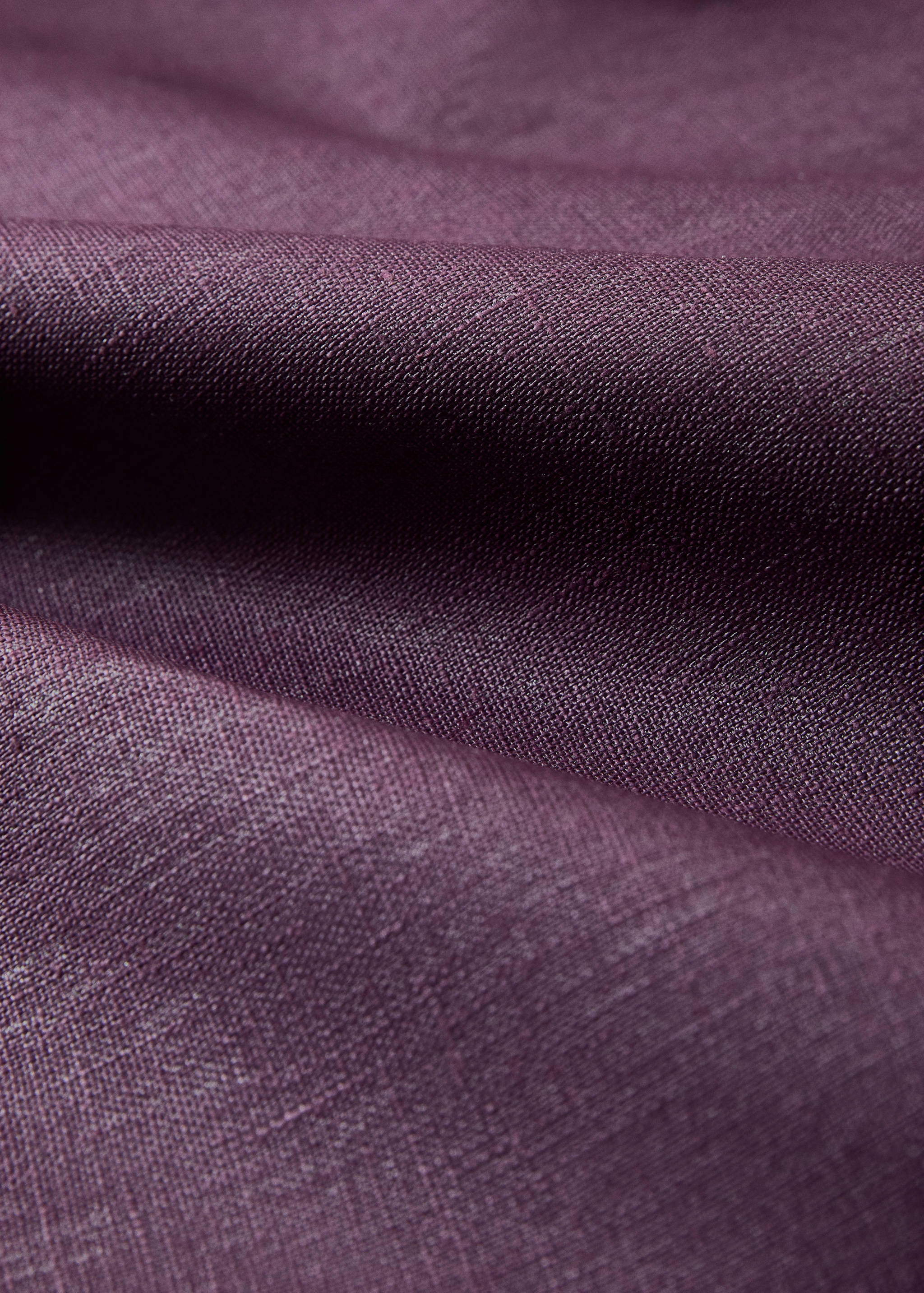 Nappe 100 %lin enduit overlock contraste pour 6 à 8 convives - Détail de l'article 2