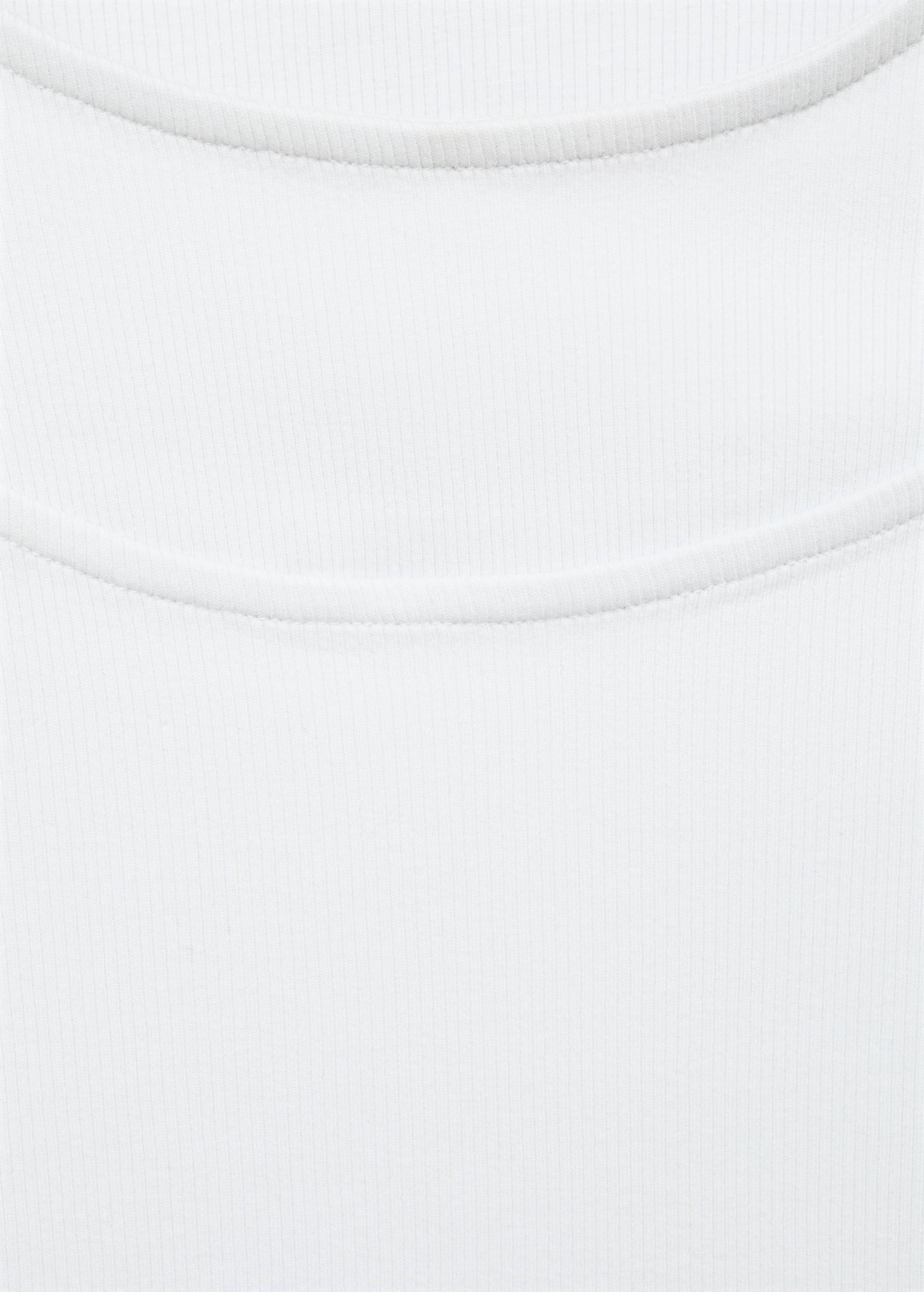 Camiseta canalé cut-out - Detalle del artículo 8