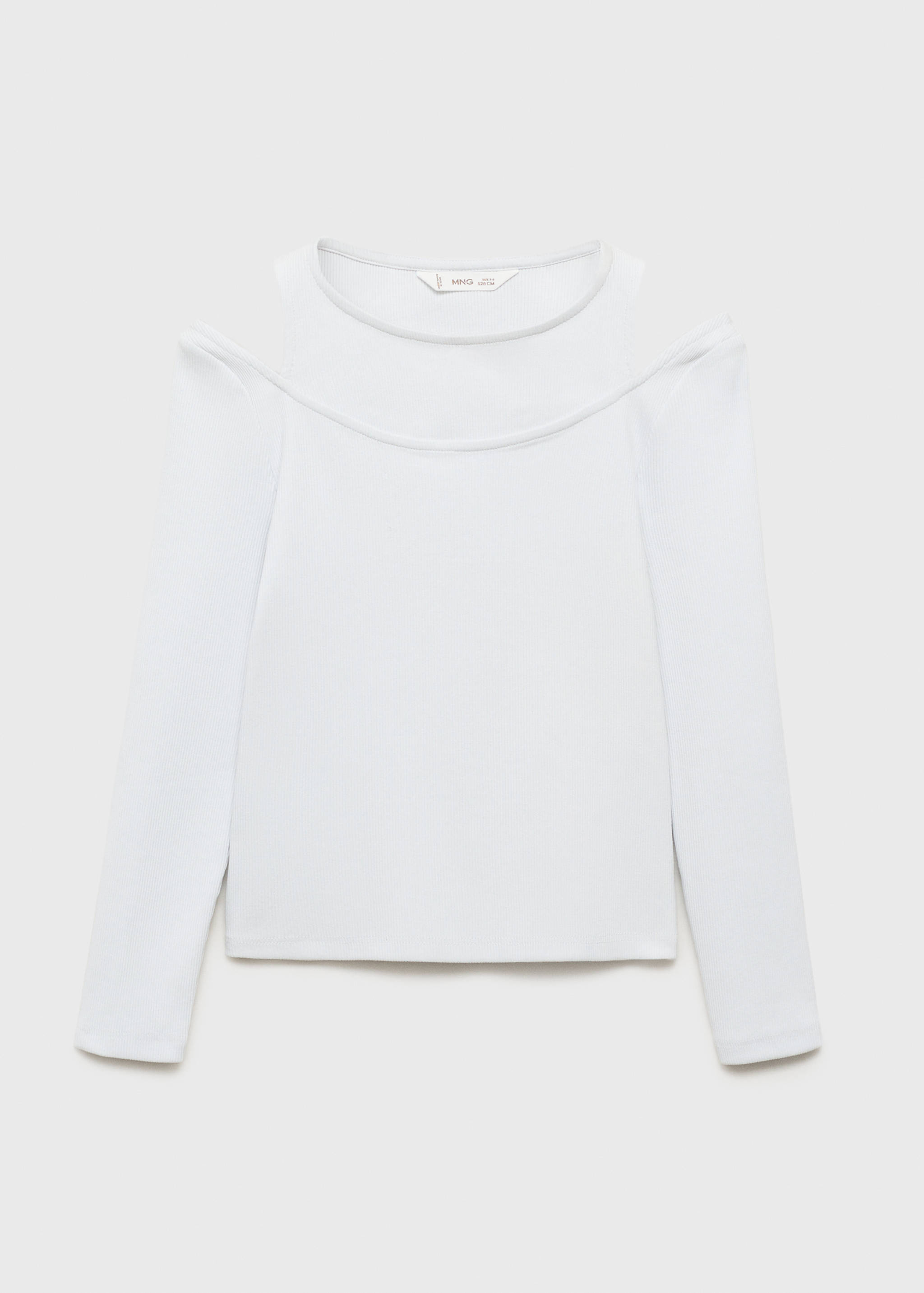 Camiseta canalé cut-out - Artículo sin modelo