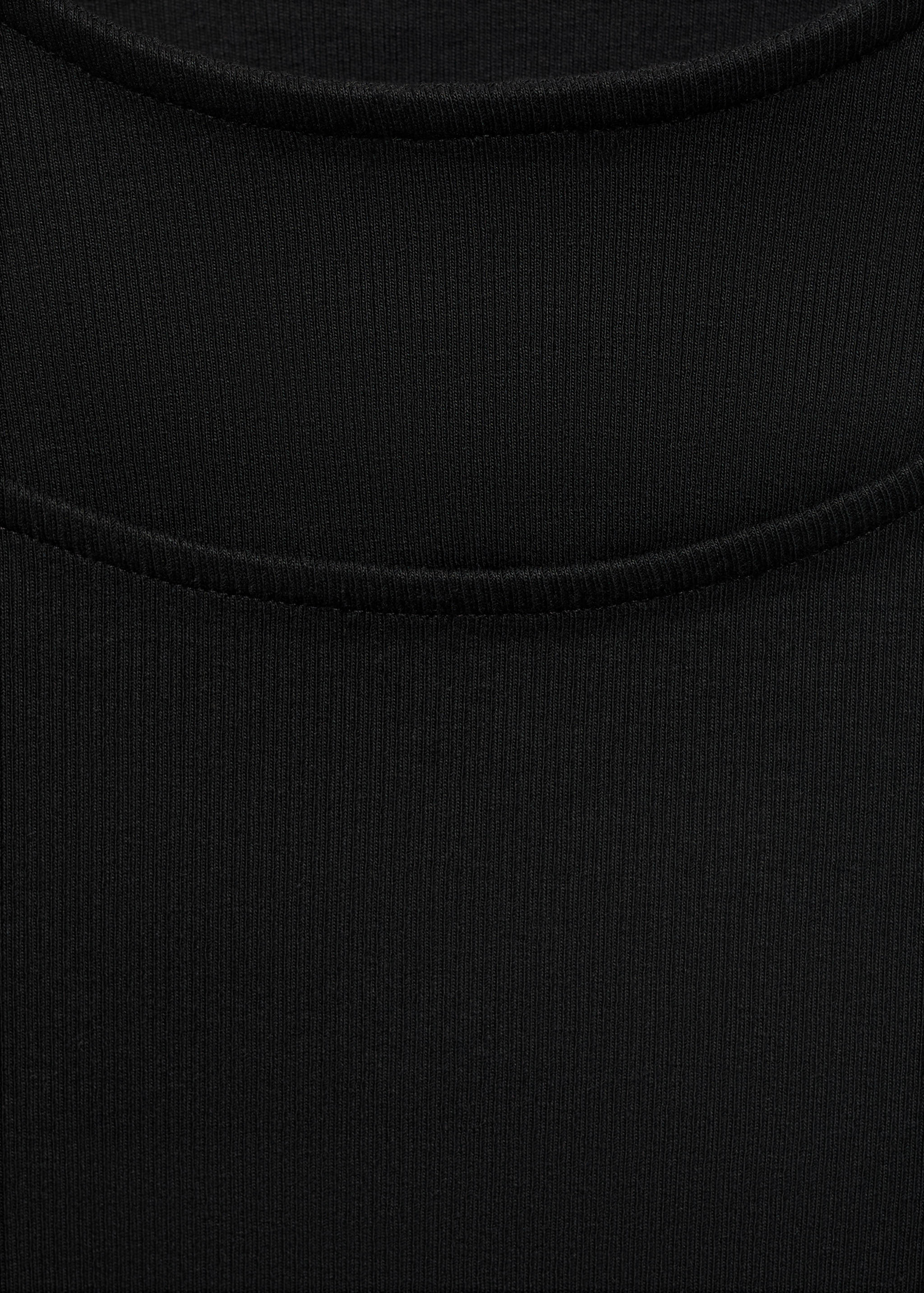 Camiseta canalé cut-out - Detalle del artículo 8