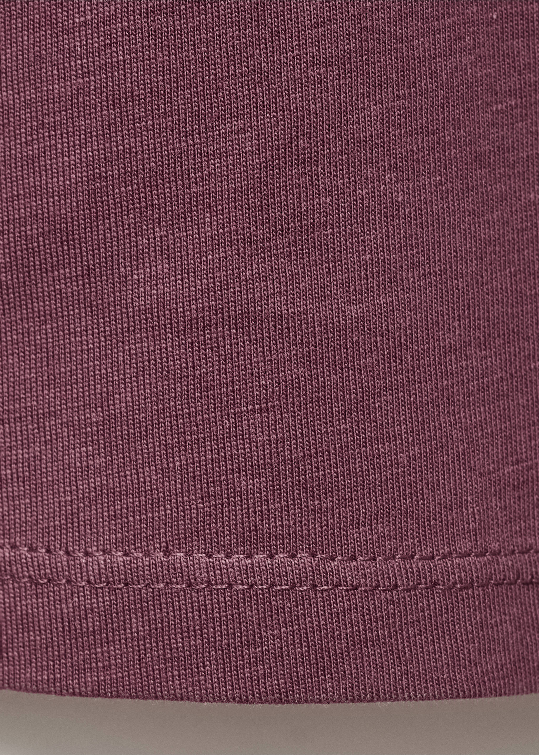Cut-out t-shirt - Details of the article 0, Burgundy. Ref: 17004430-00.