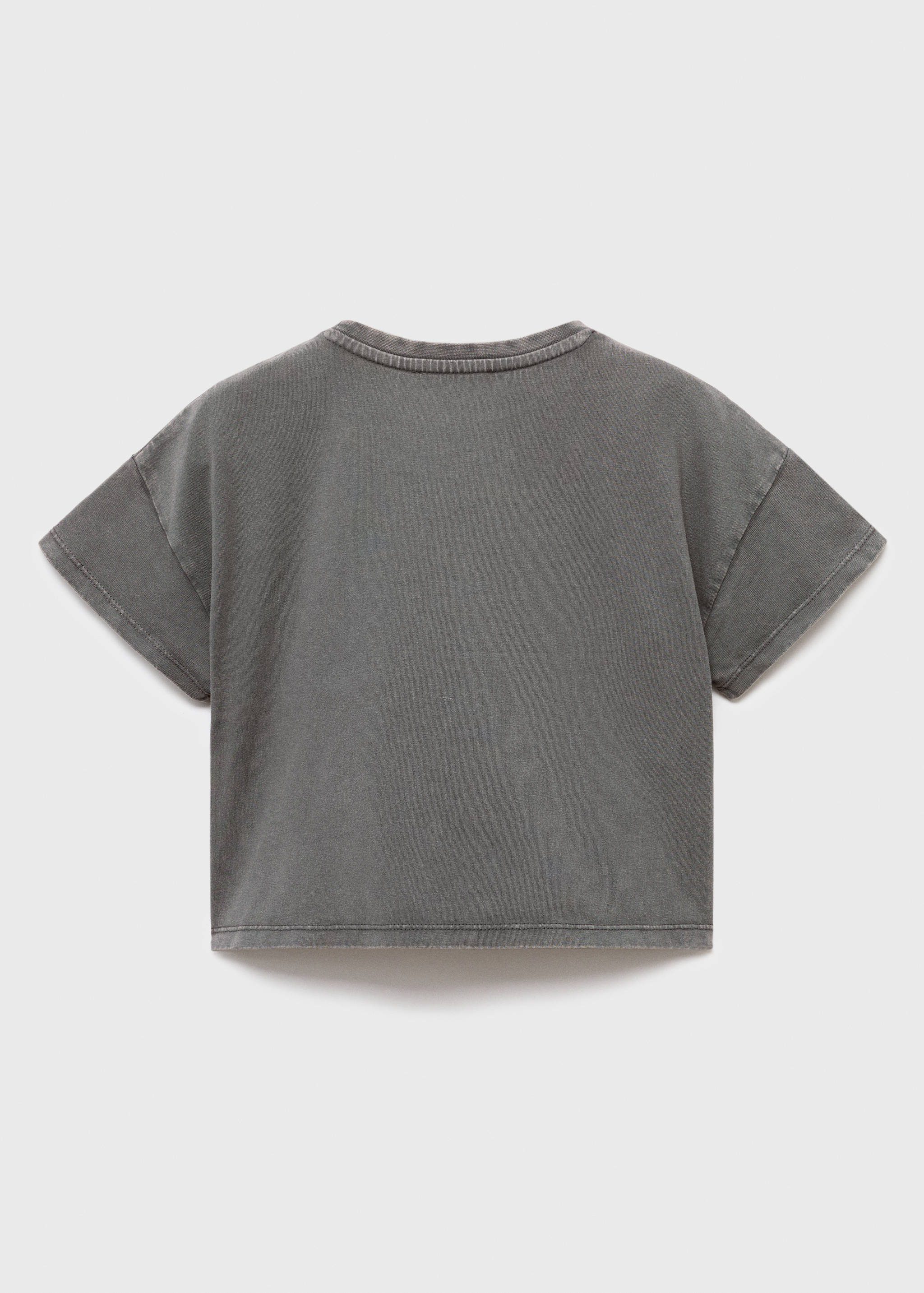 Printed cropped t-shirt - Reverse of the article