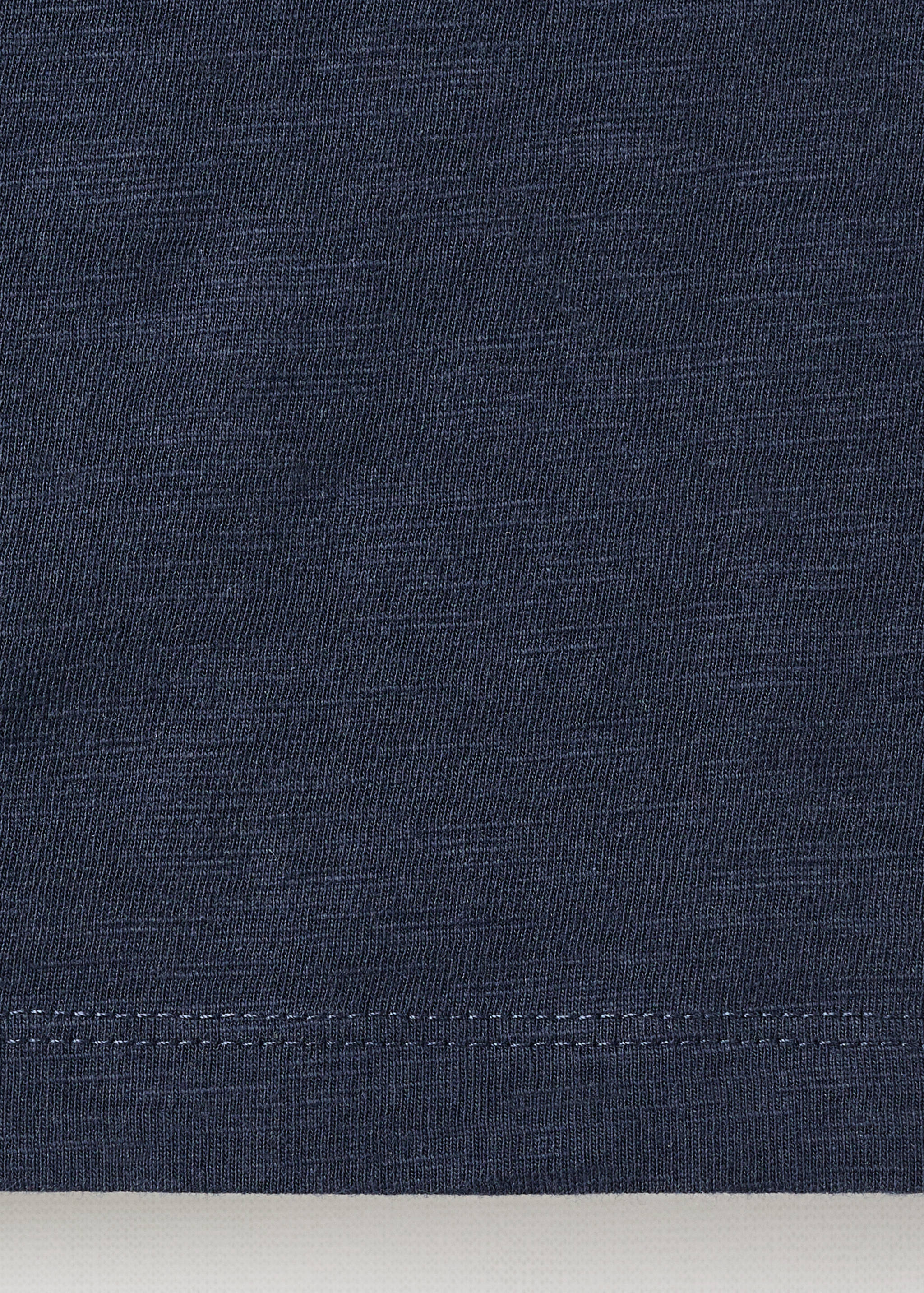T-shirt with mother-of-pearl button detail - Details of the article 0