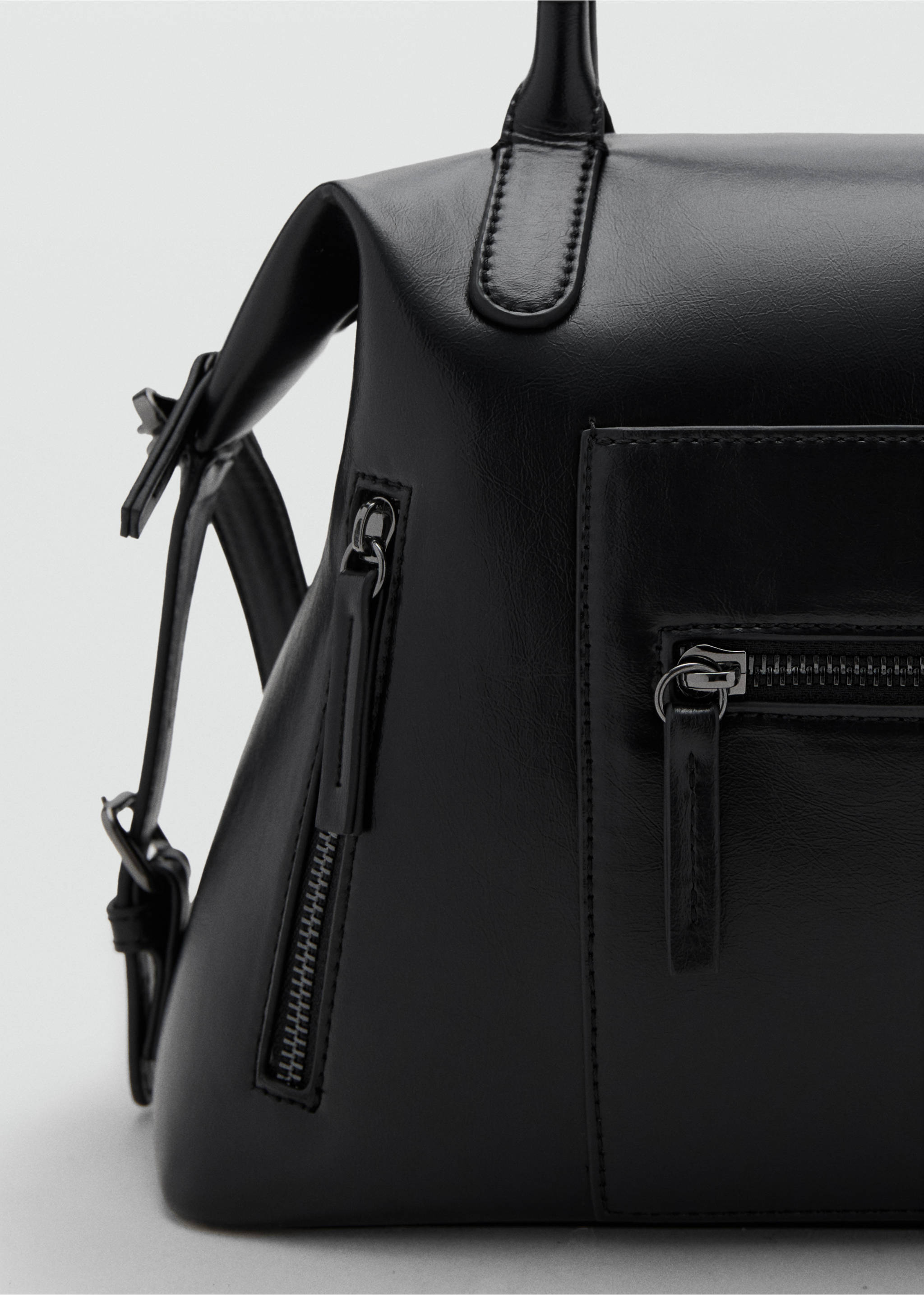 Geantă mare structurată - Detaliu al articolului 2, Negru. Ref: 17004440-00.