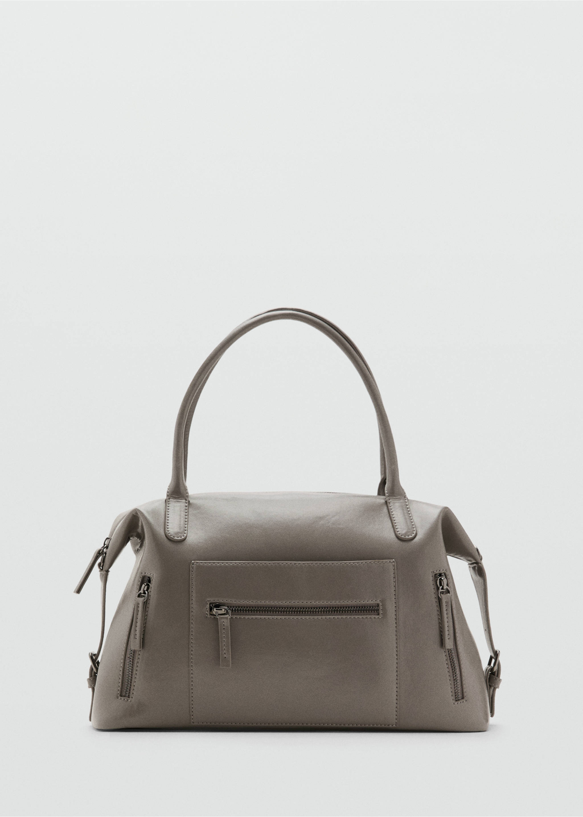 Geantă mare structurată - Articol fără model, Gri. Ref: 17004441-00.