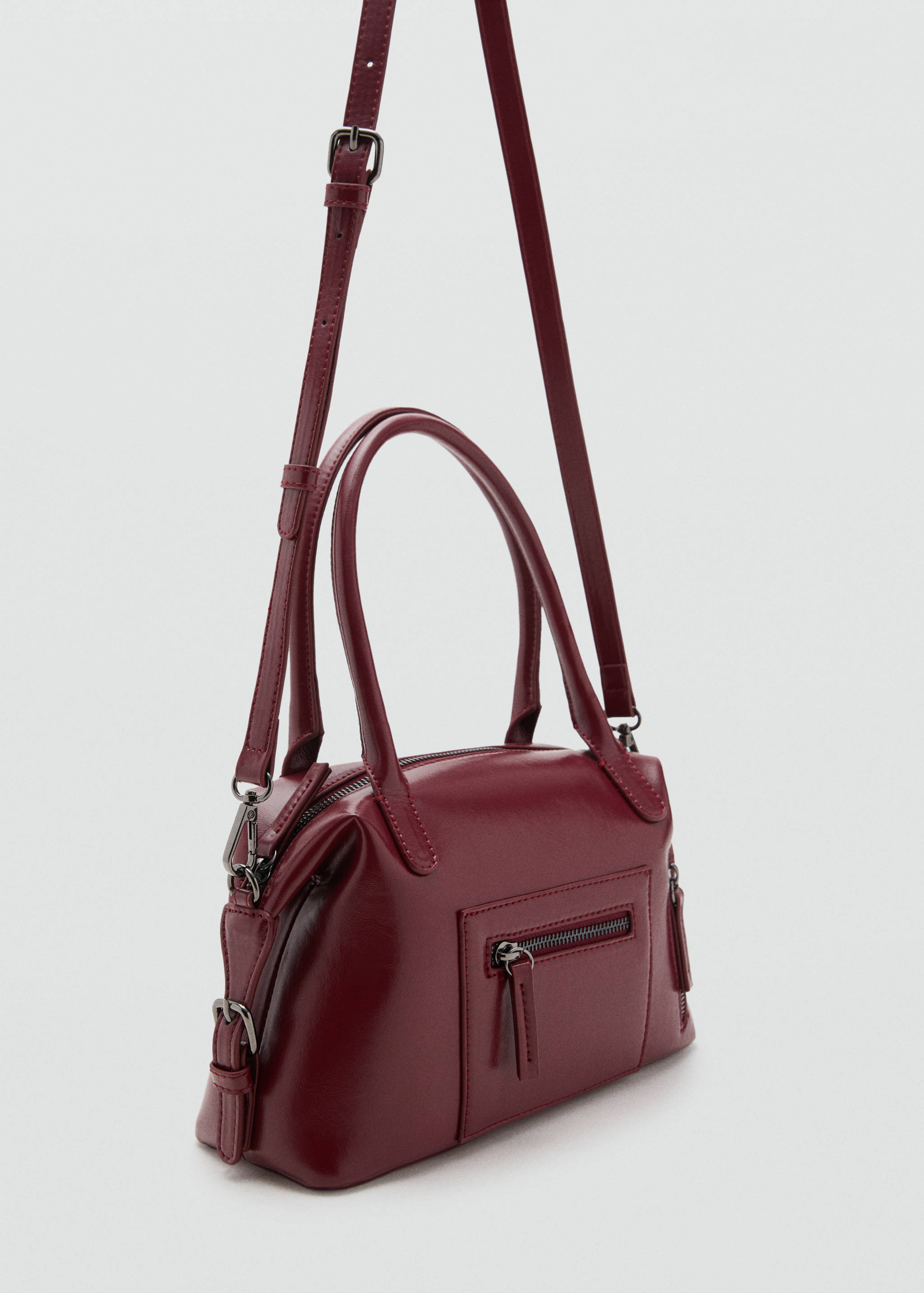 Mini structured handbag - Medium plane