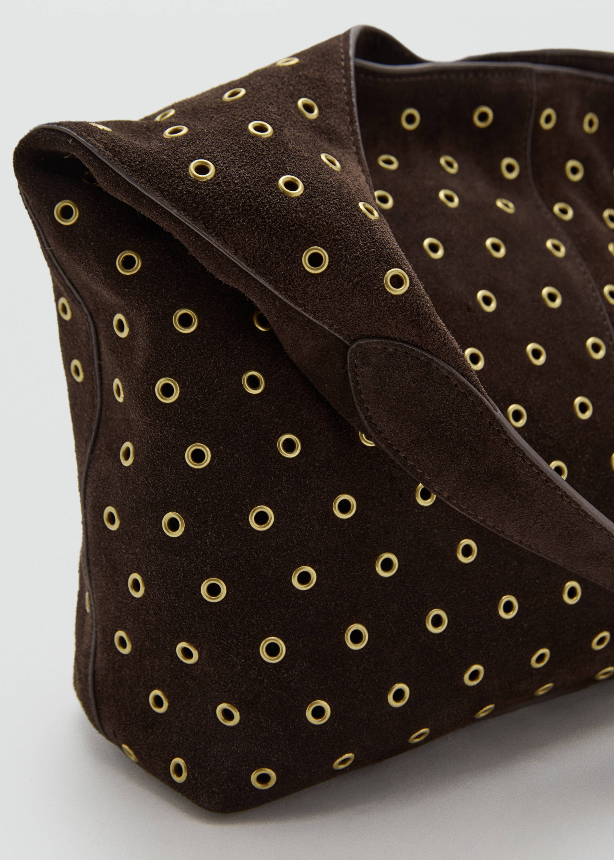 Suède shopper met eyelets - Detail van het artikel 1