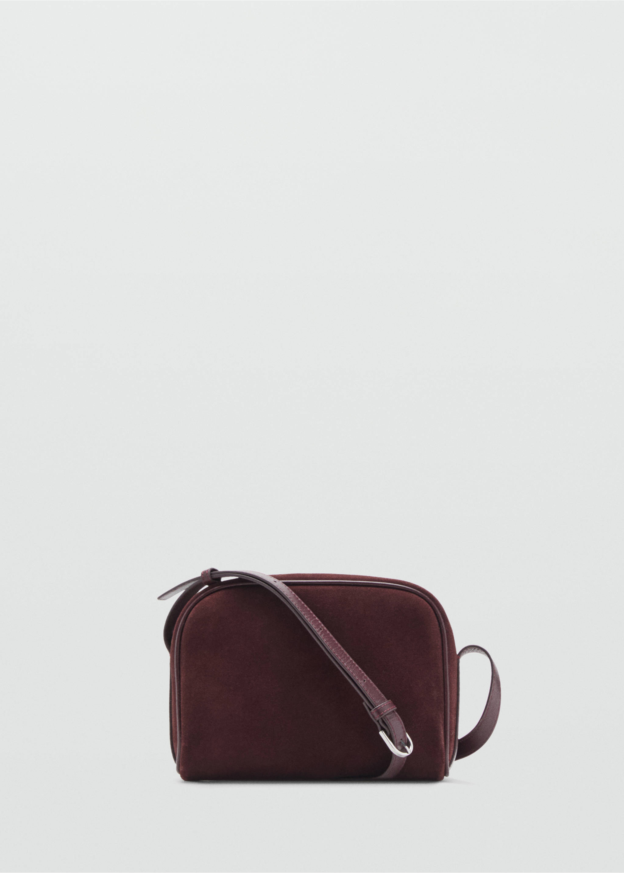 Suede leather shoulder bag - Article without model, Burgundy. Ref: 17004447-00.