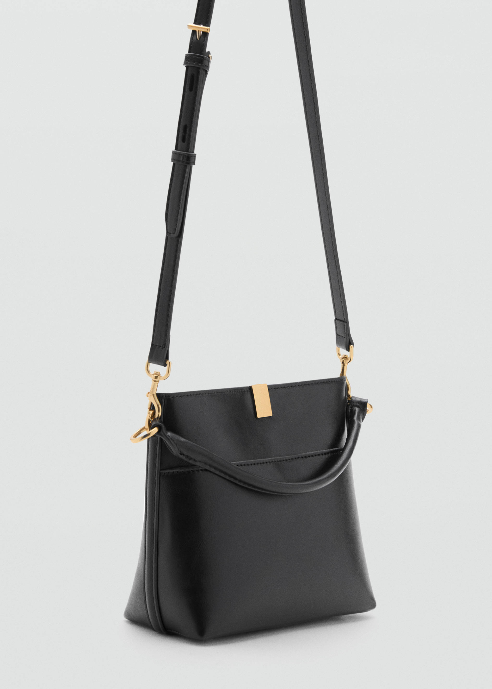 Bucket bag with metal detail - Medium plane