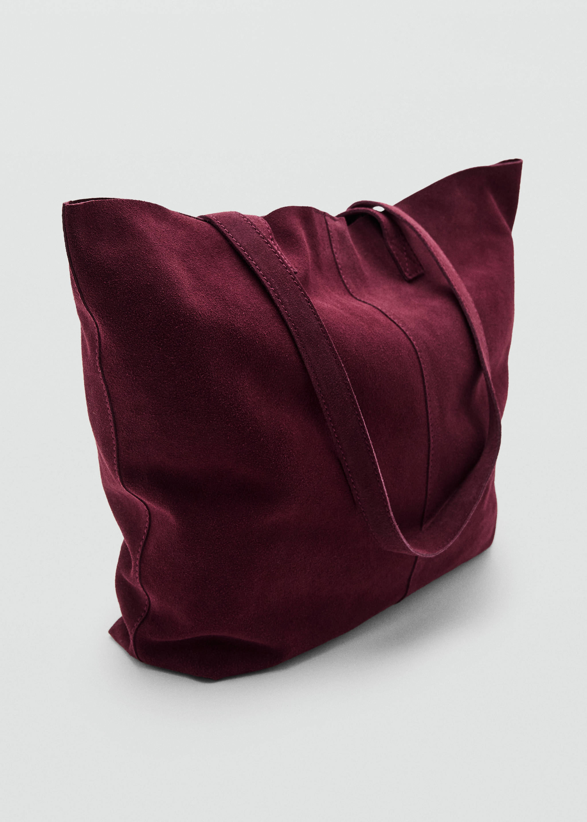 Kožená kabelka tote - Náhled ve středové rovině