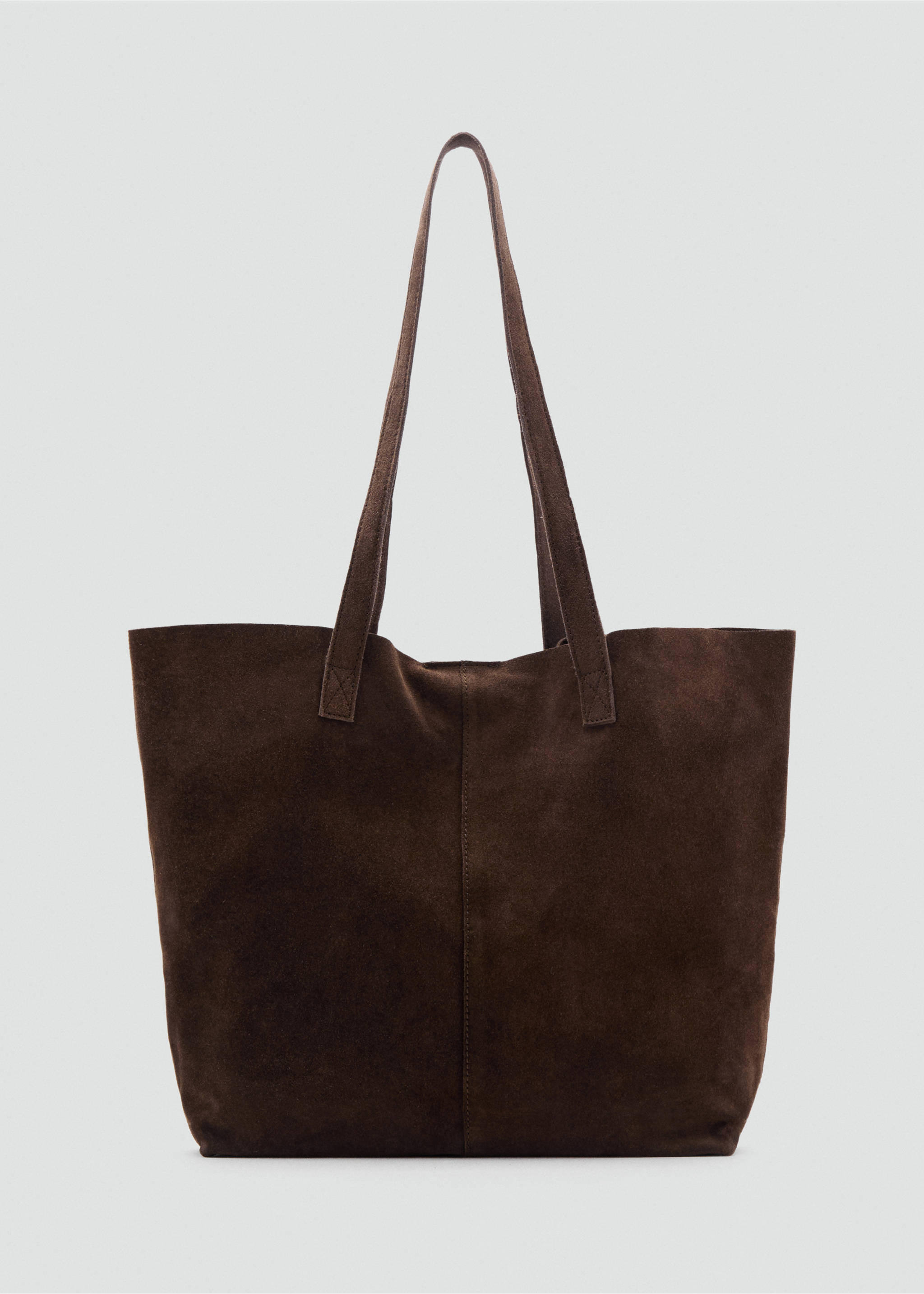 Suede leather bag - Article without model, Chocolate. Ref: 17004451-00.