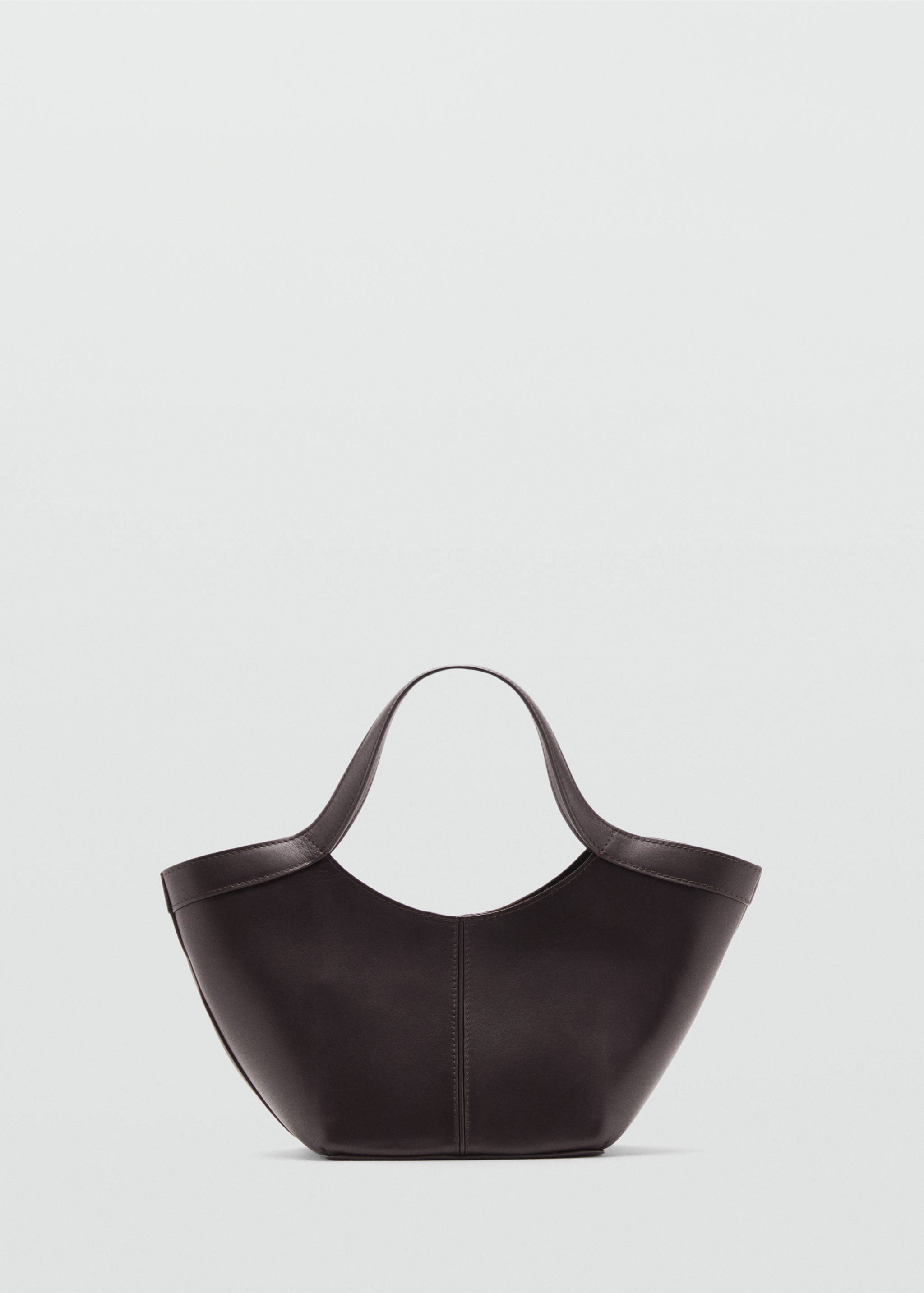 Leather handbag - Article without model, Chocolate. Ref: 17004453-00.
