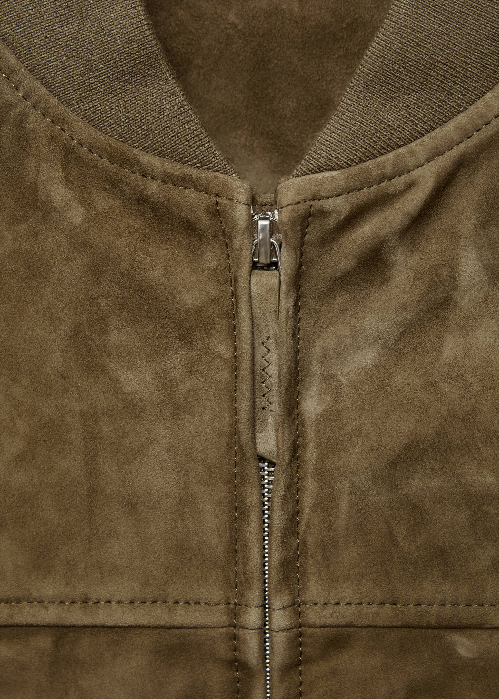 Blouson bomber cuir daim - Détail de l'article 8