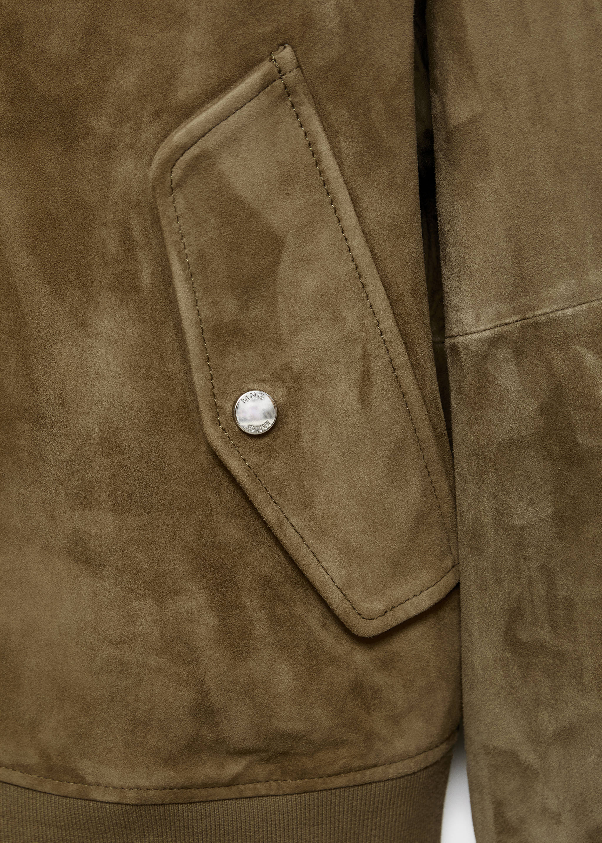 Blouson bomber cuir daim - Détail de l'article 0