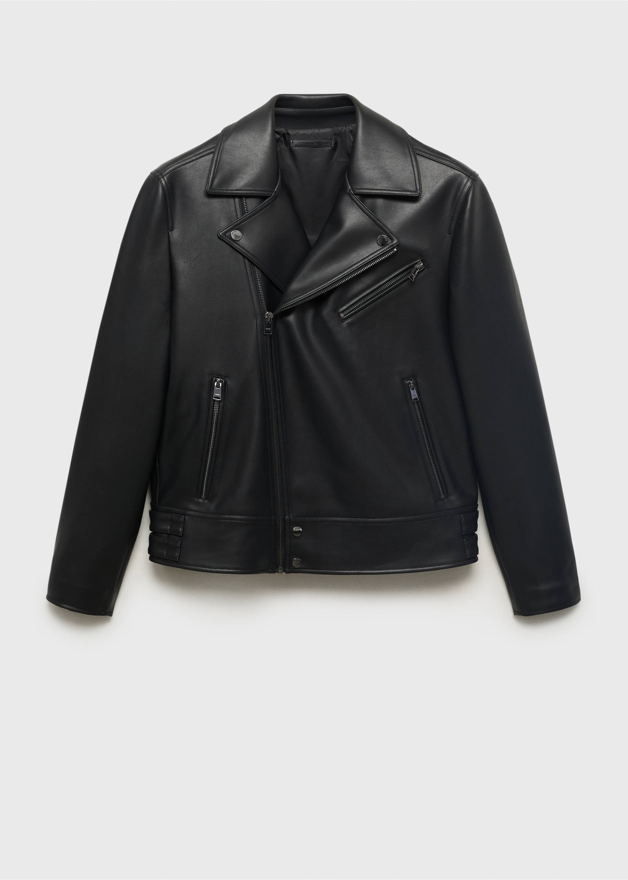 Cazadora biker efecto piel - Artículo sin modelo, Negro. Ref: 17005146-00.