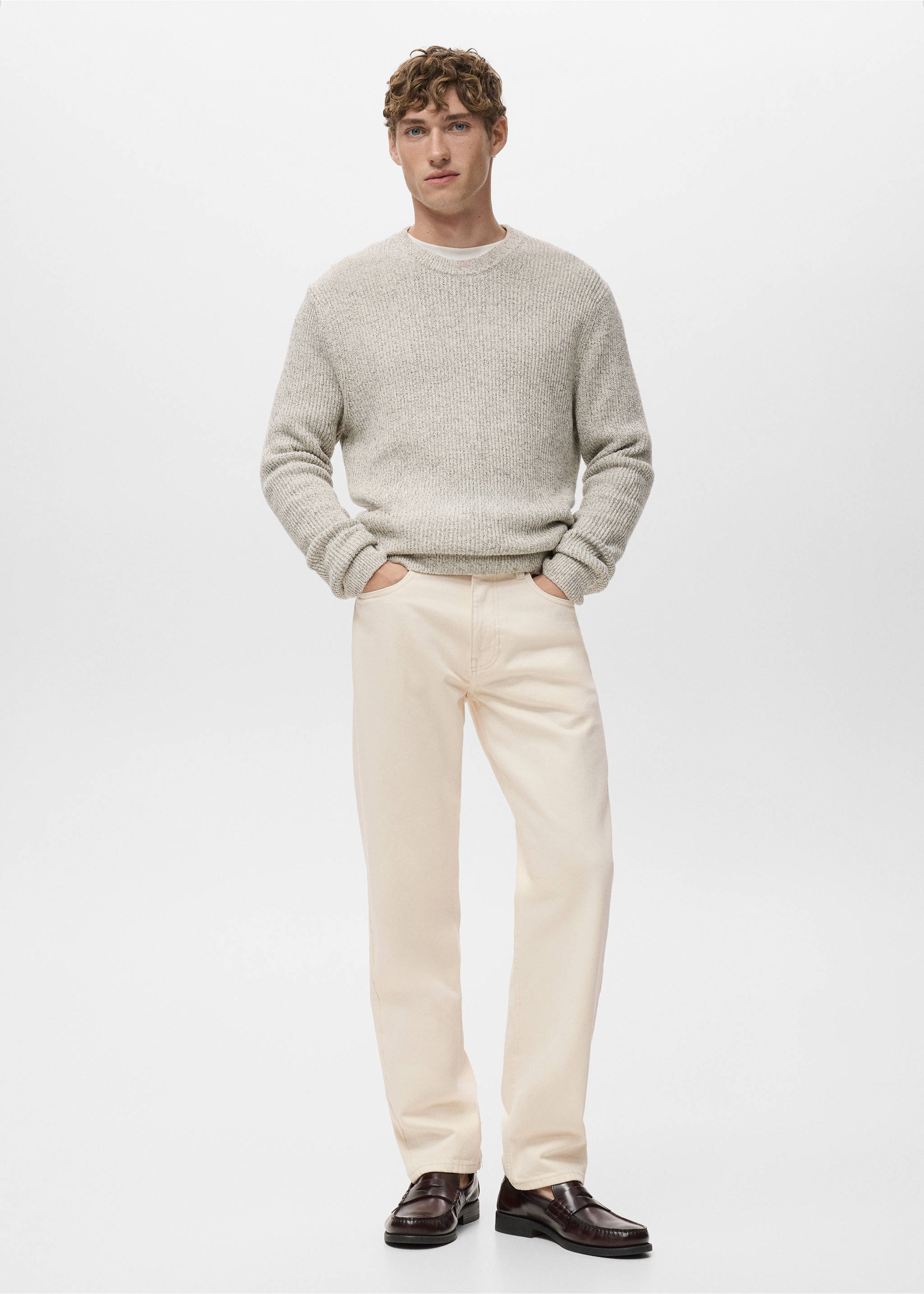 Bob regular-fit jeans - General plane, Ecru. Ref: 17005147-00.