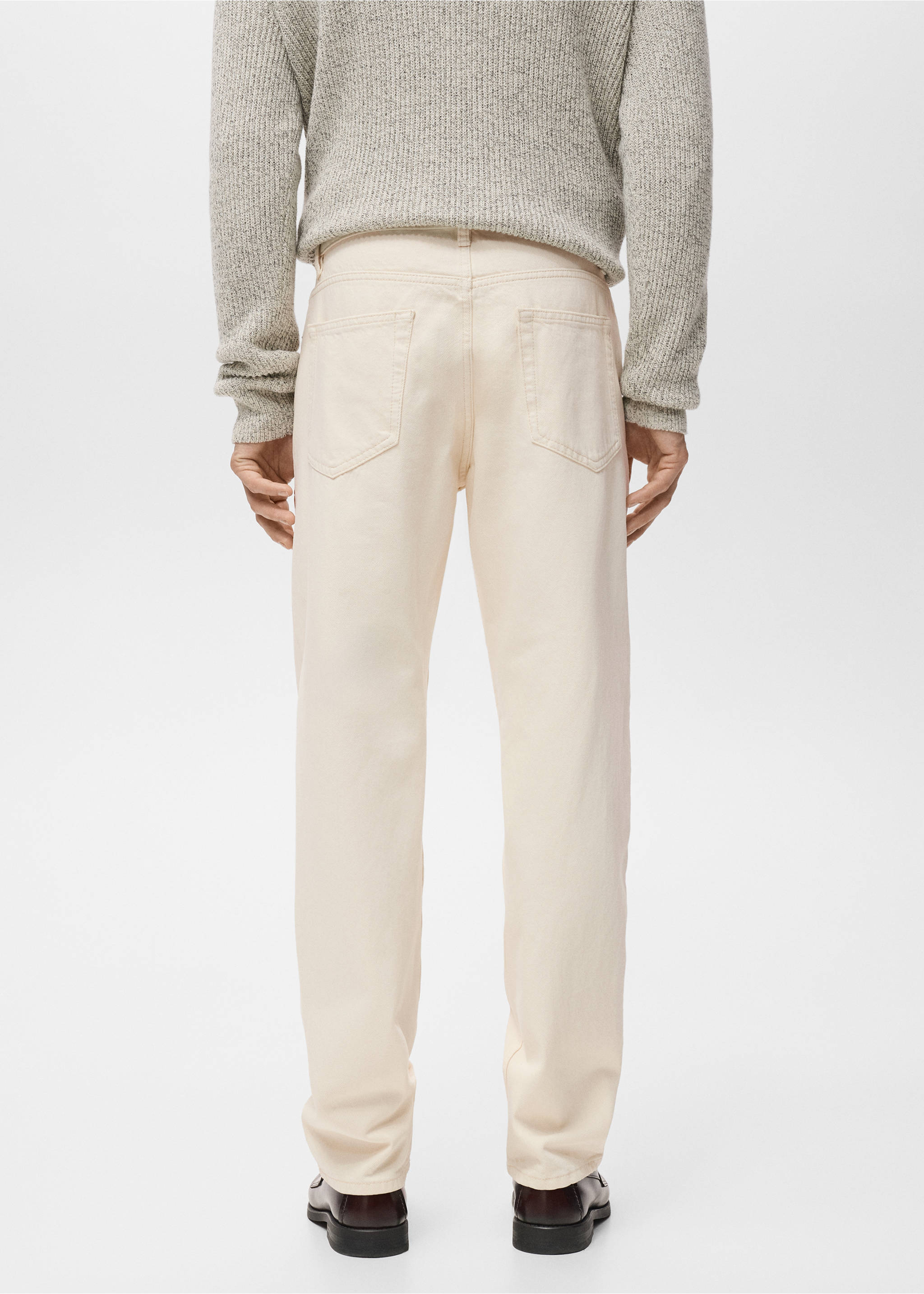 Bob regular-fit jeans - Reverse of the article, Ecru. Ref: 17005147-00.