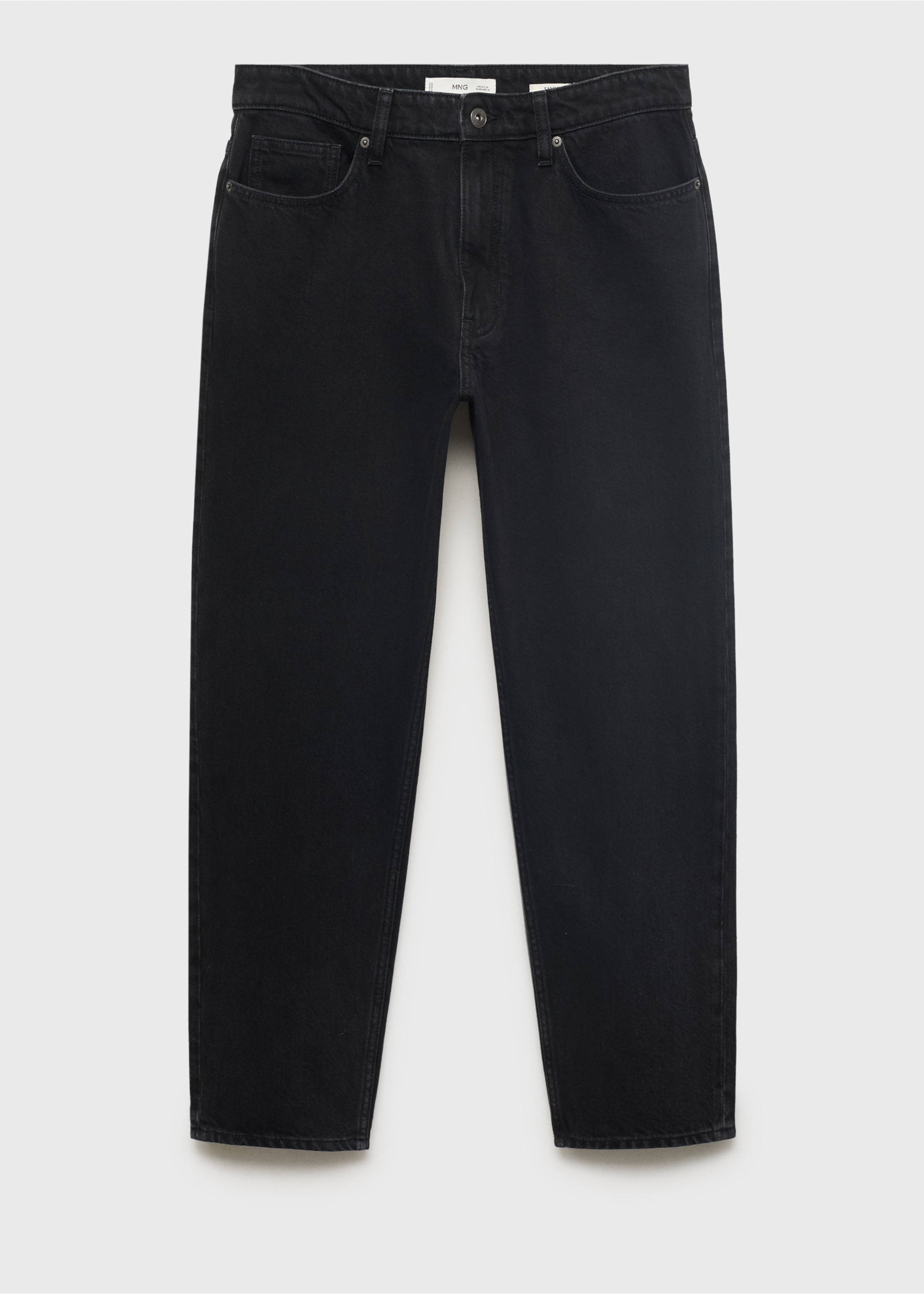 Jeans Sammy  cropped carrot fit - Artículo sin modelo, Denim negro. Ref: 17005149-00.